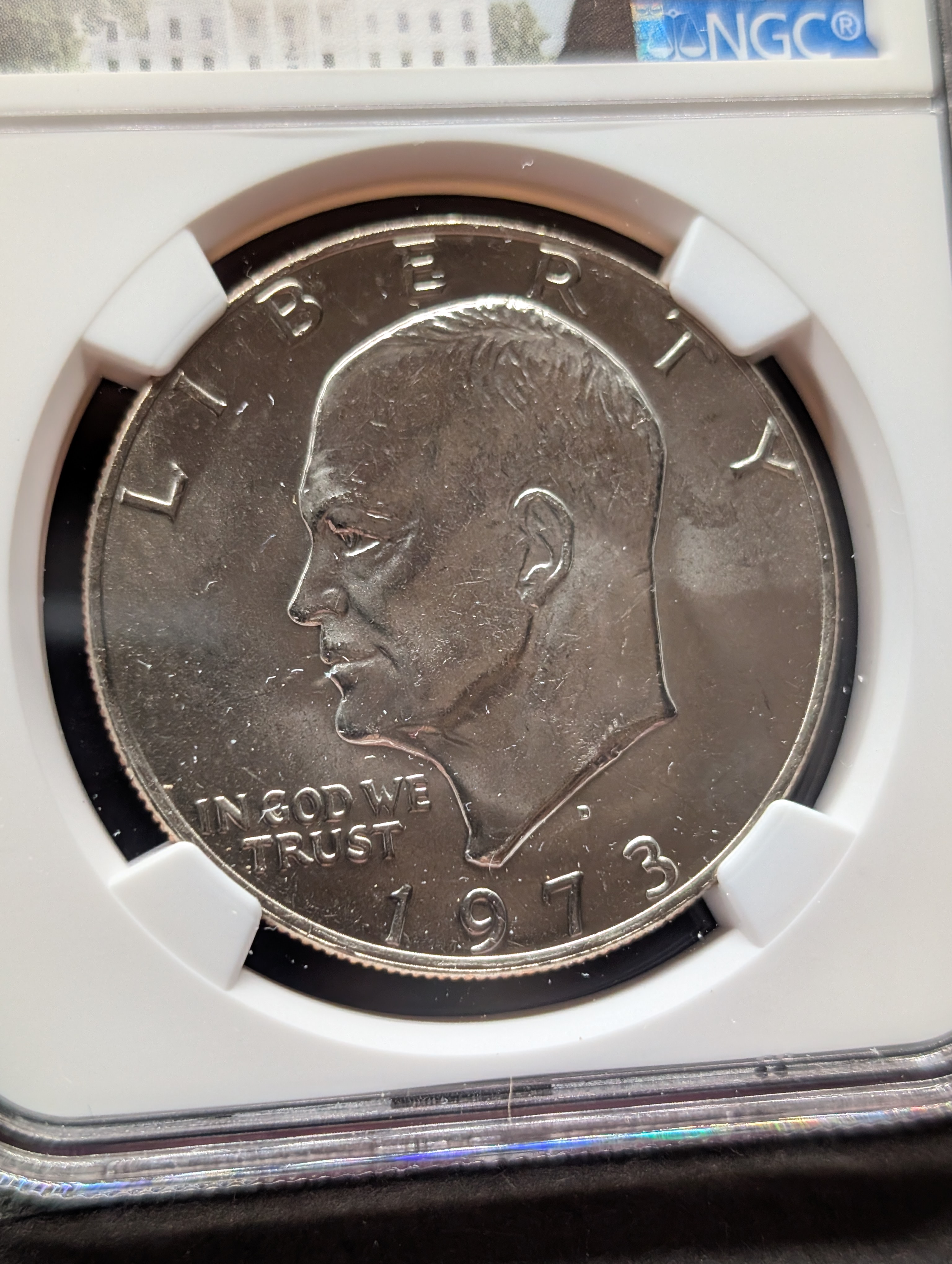 1973-D Eisenhower Dollar - NGC MS65