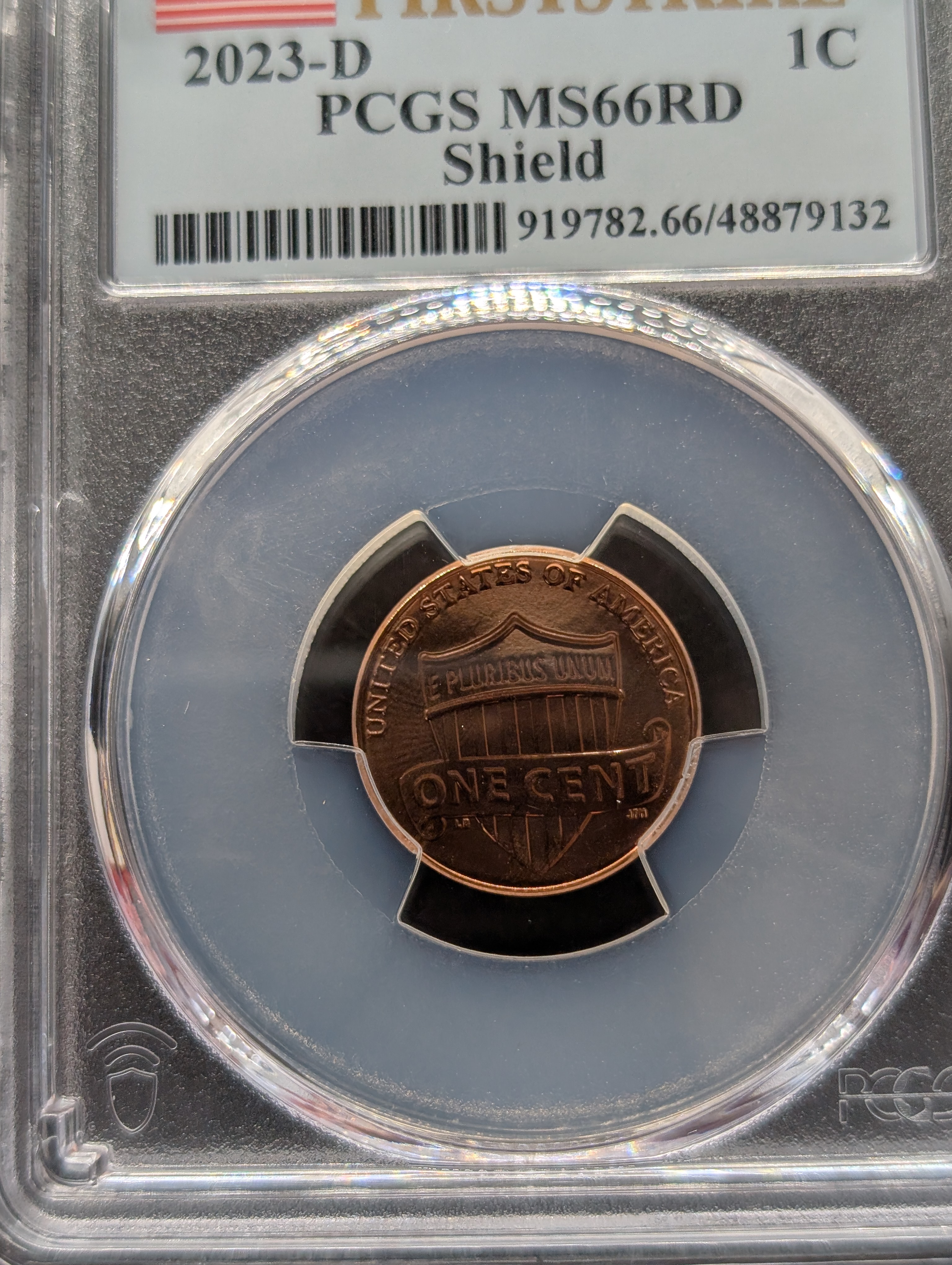 2023-D Lincoln Shield Cent - PCGS MS66 RD - First Strike