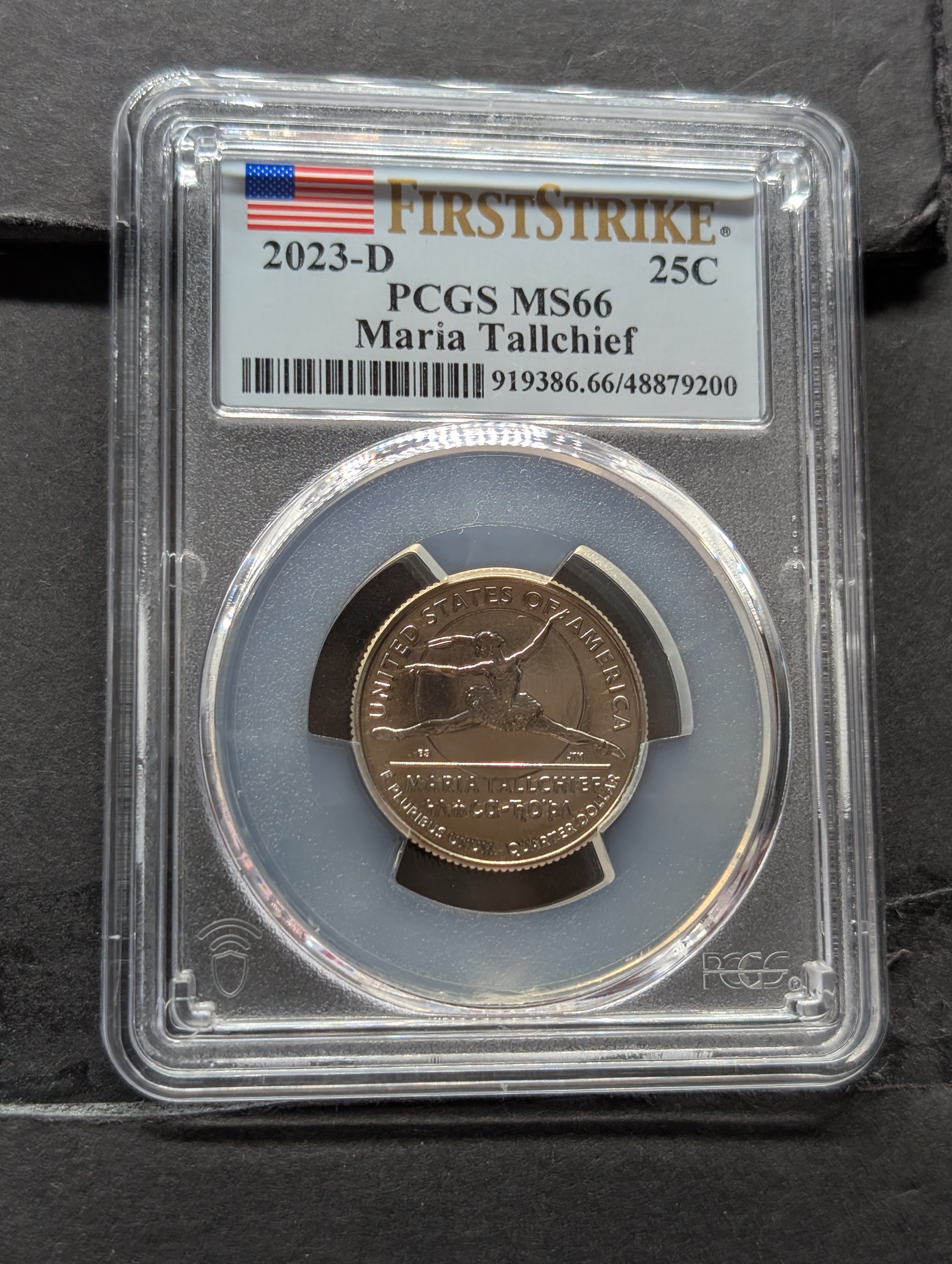 2023-D Maria Tallchief Quarter - PCGS MS66 - First Strike