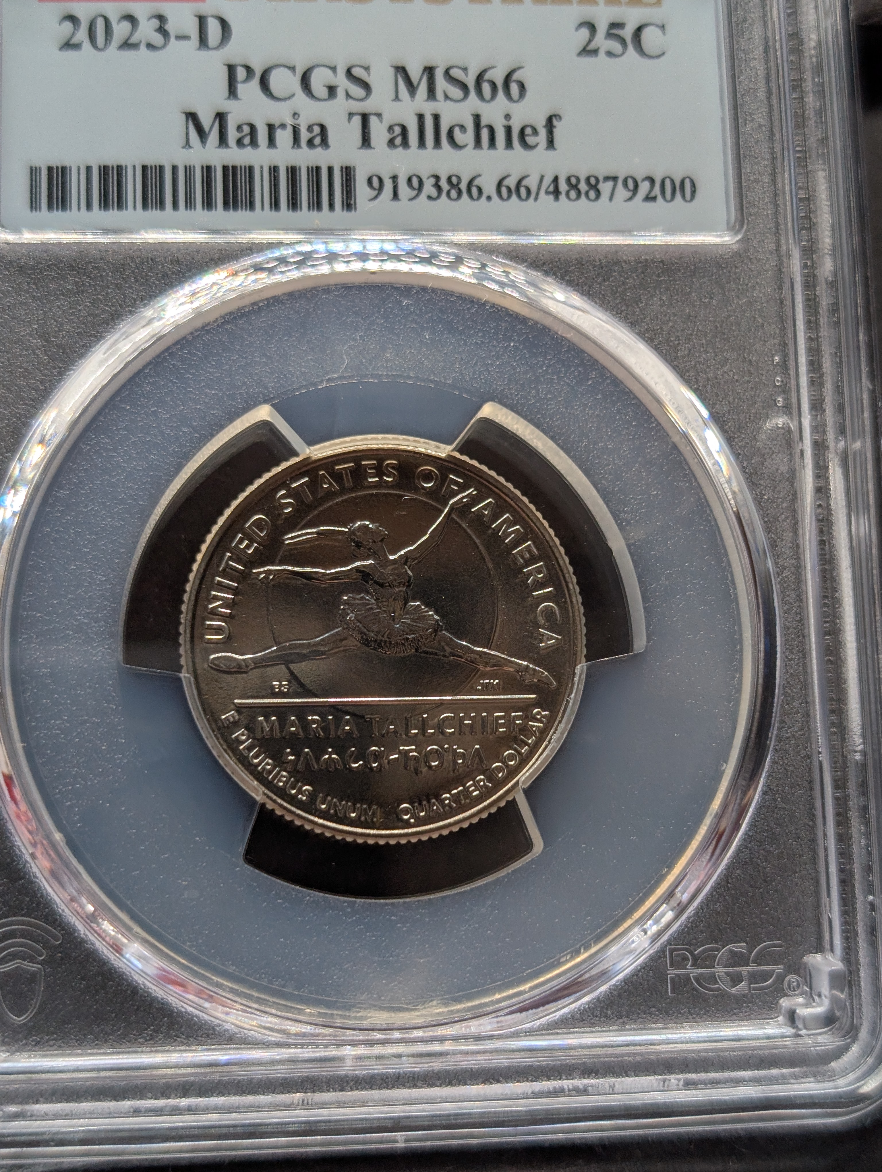 2023-D Maria Tallchief Quarter - PCGS MS66 - First Strike