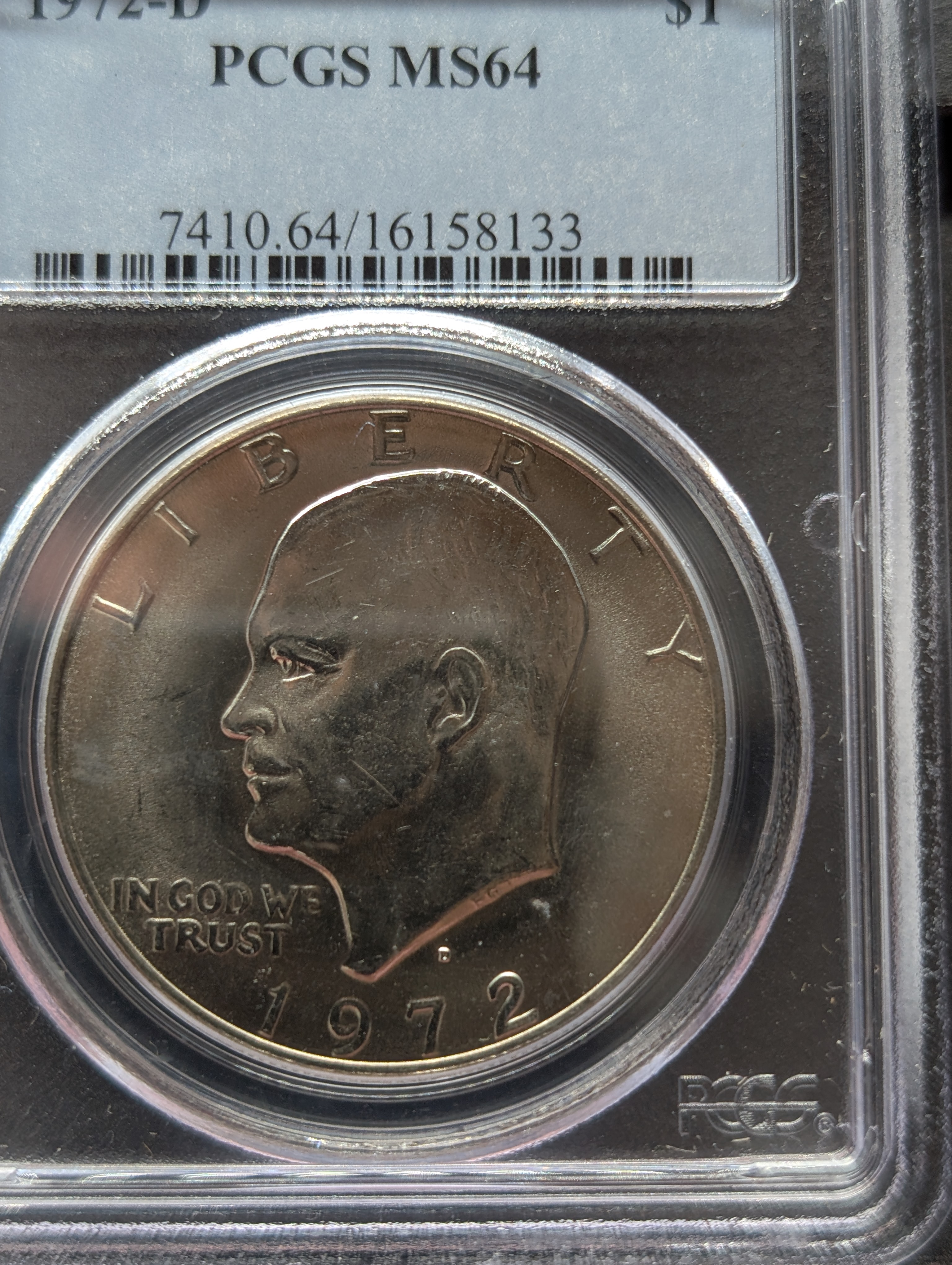 1972-D Eisenhower Dollar - PCGS MS64
