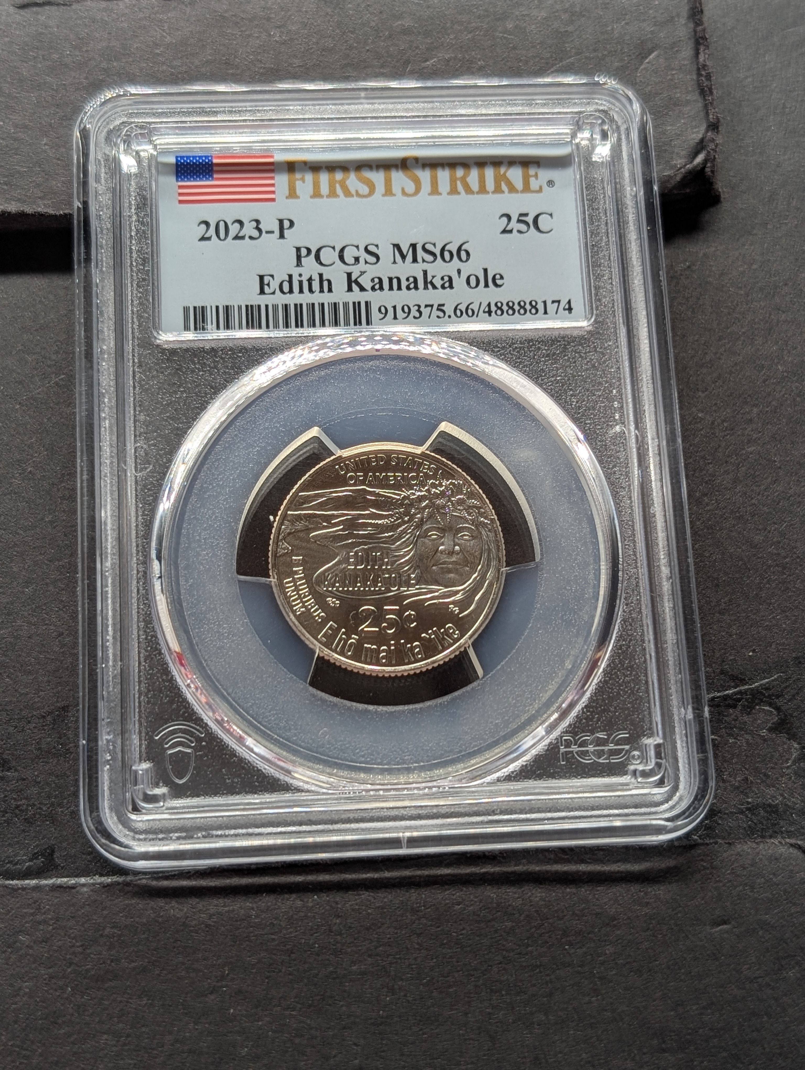 2023-P Edith Kanaka'ole Quarter - PCGS MS66 - First Strike