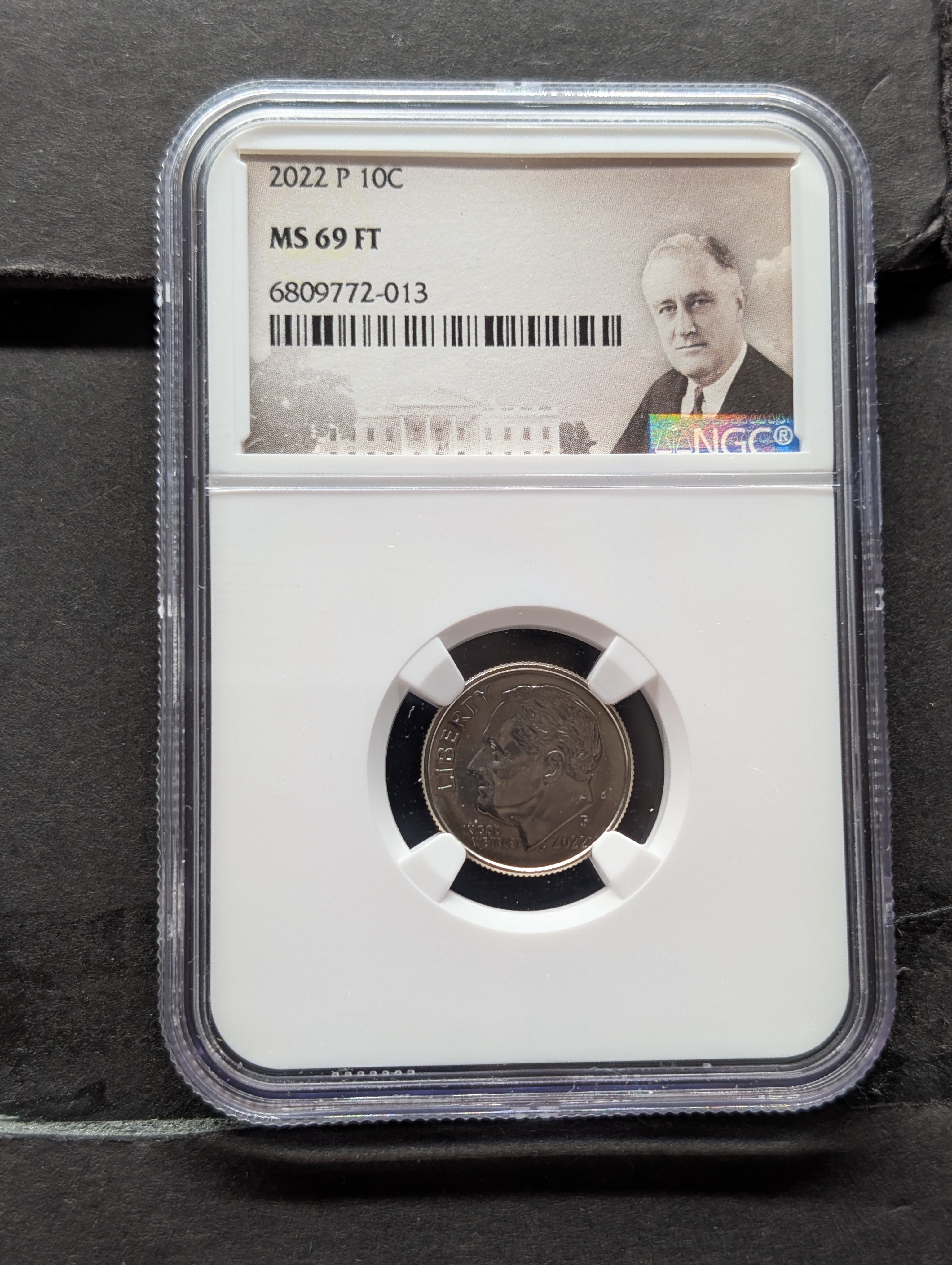 2022-P Roosevelt Dime - NGC MS69 FT