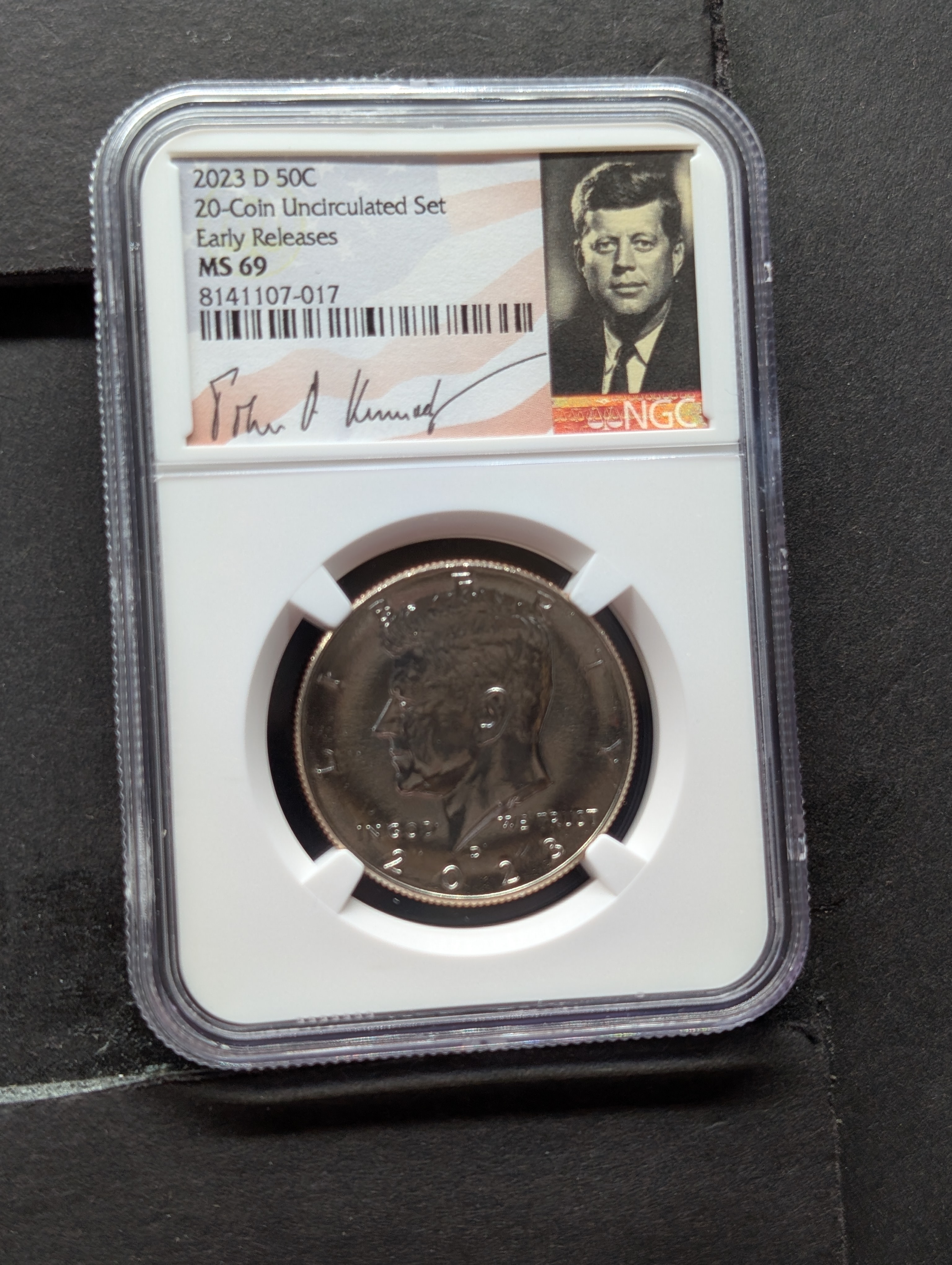 2023-D Kennedy Half Dollar - NGC MS69 - Early Release in Signature Case