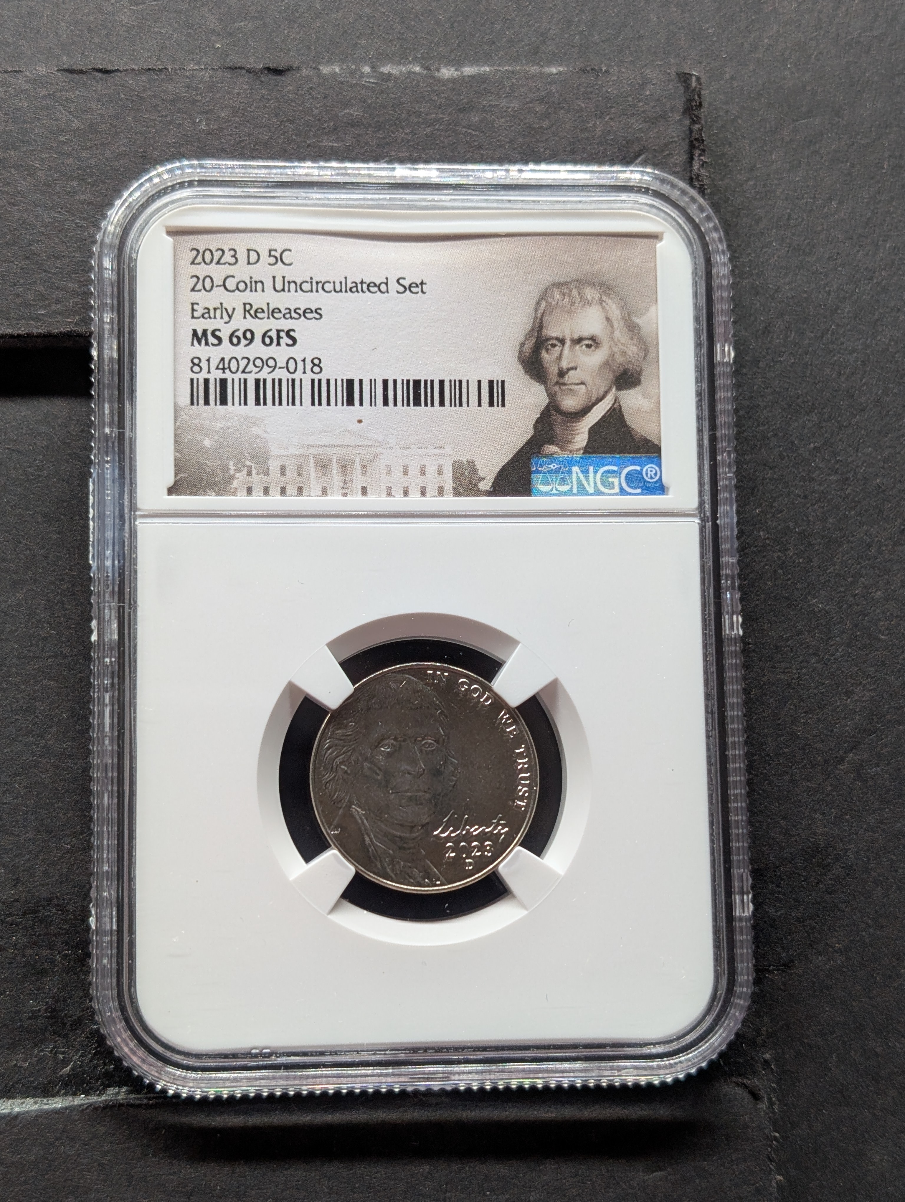 2023-D Jefferson Nickel - NGC MS69 6FS - Early Release