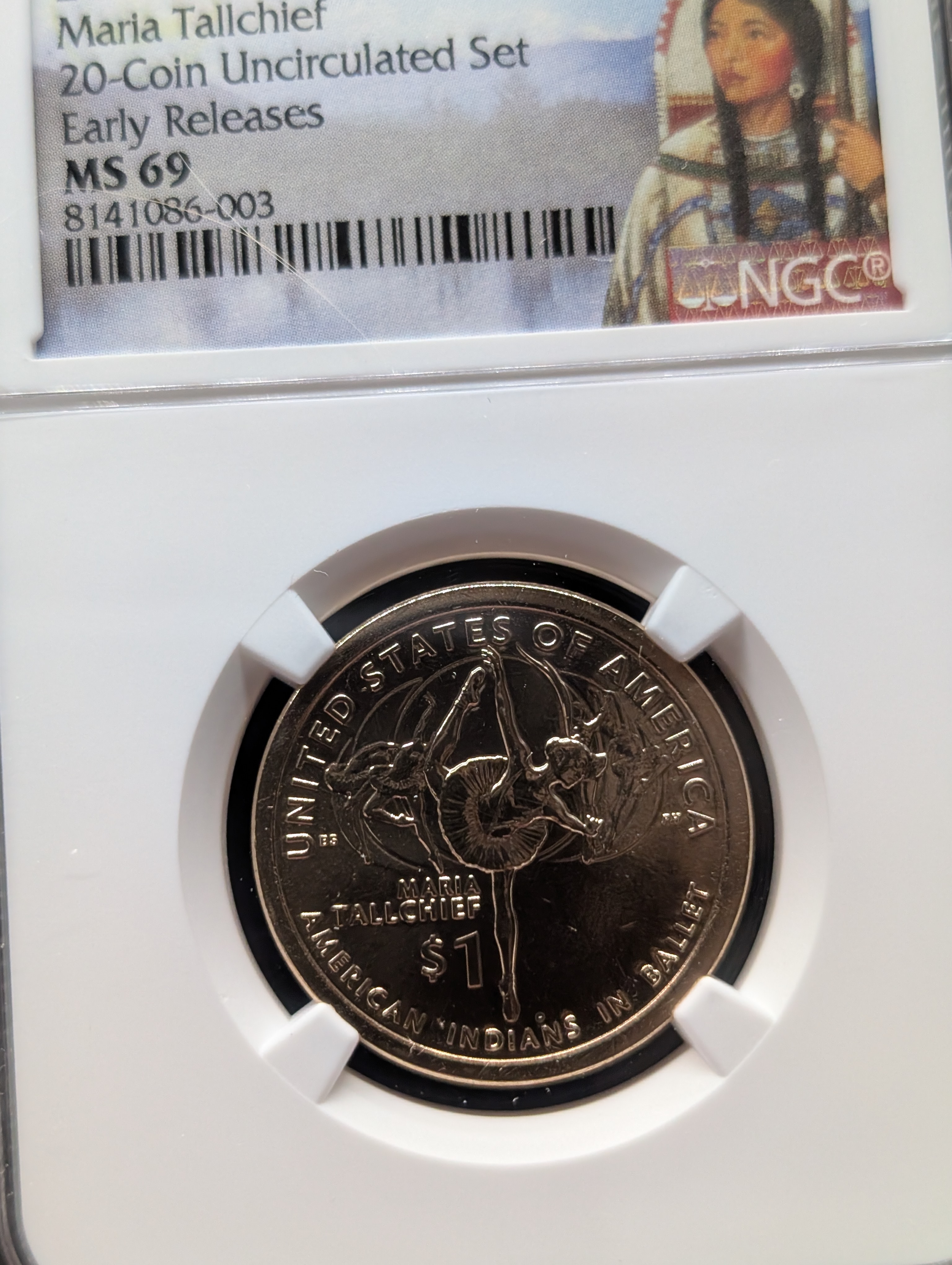 2023-D Native American (Maria Tallchief) Dollar - NGC MS69 - Early Release