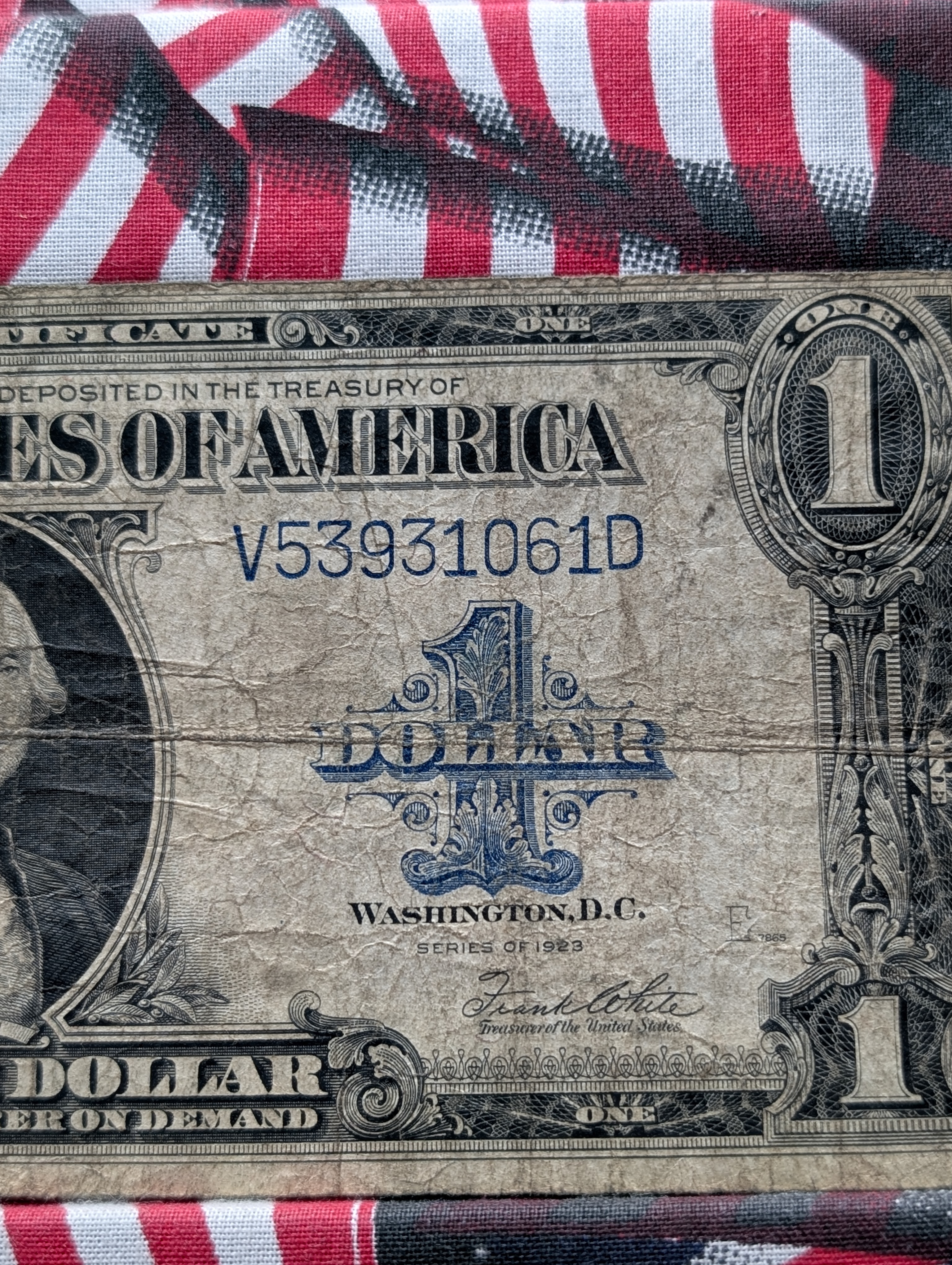1923 Series $1 Silver Certificate - Last of the large size.