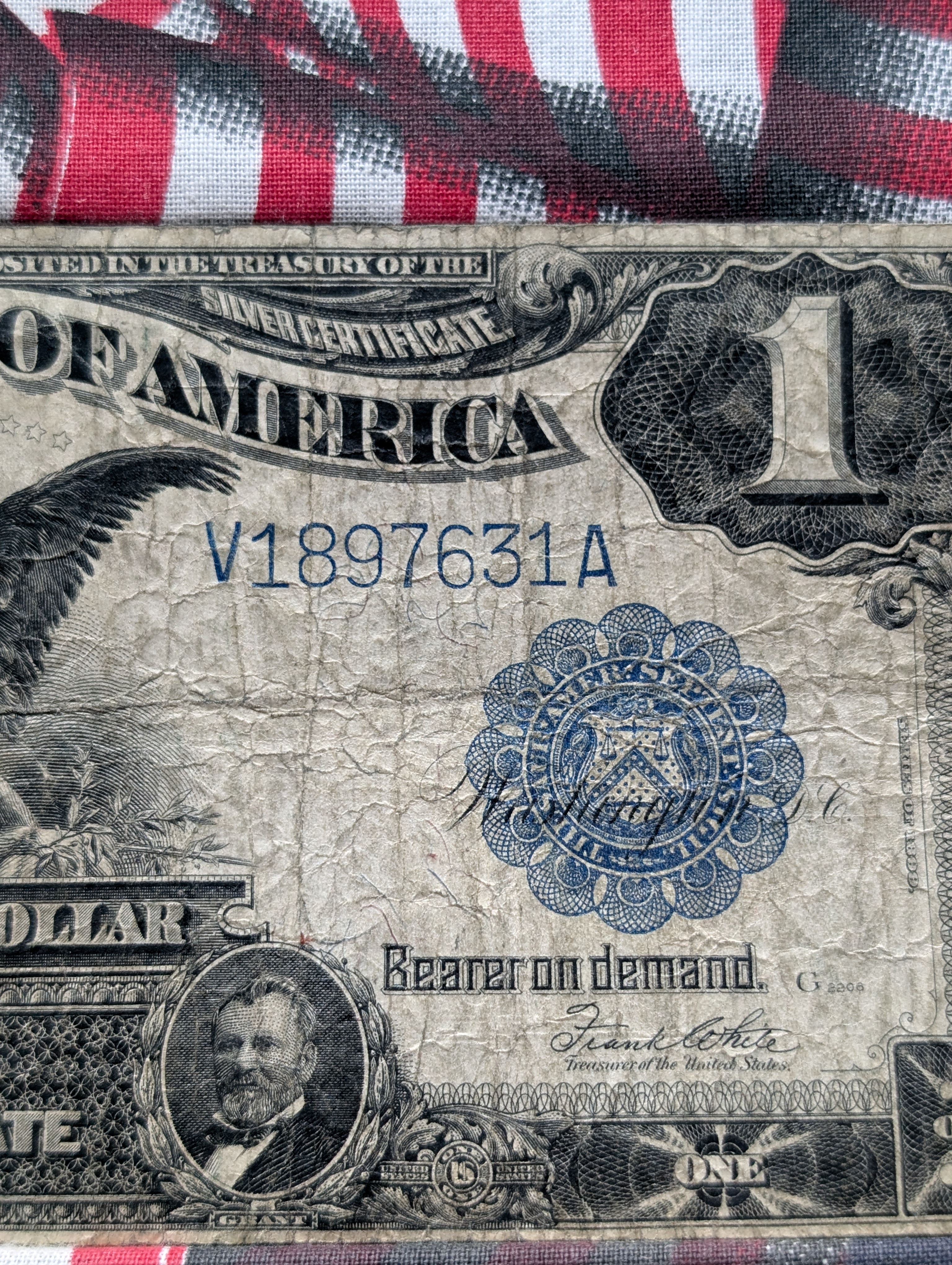 1899 Series Black Eagle $1 Silver Certificate - Classic Design - Very Fine