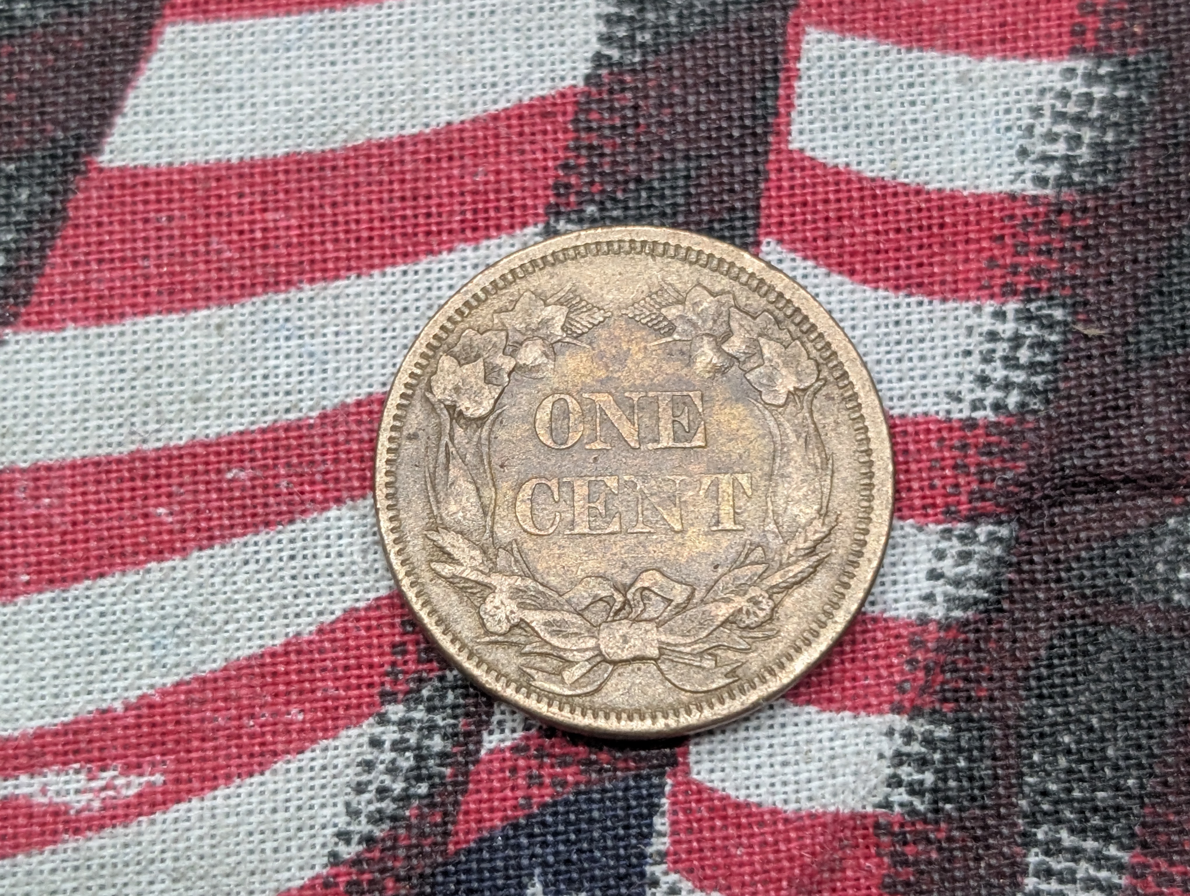 1858 Flying Eagle Cent - Small Letters - Sharp XF.
