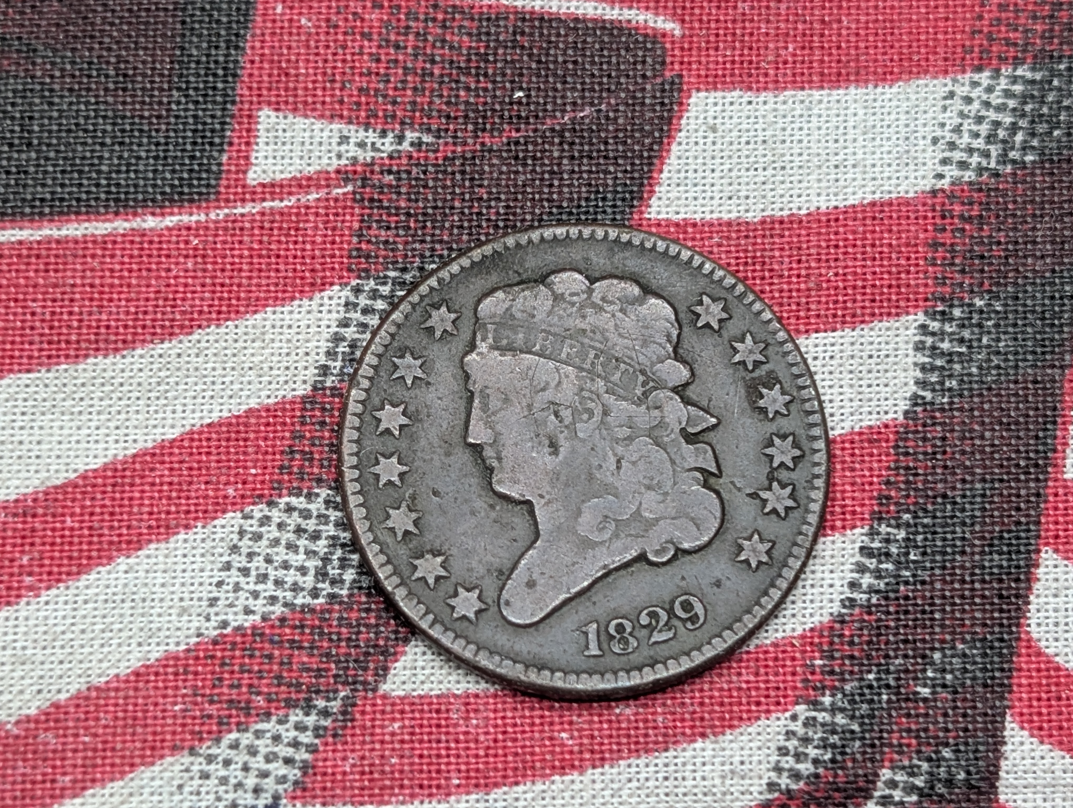 1829 Classic Head Half Cent - Fine Detail.