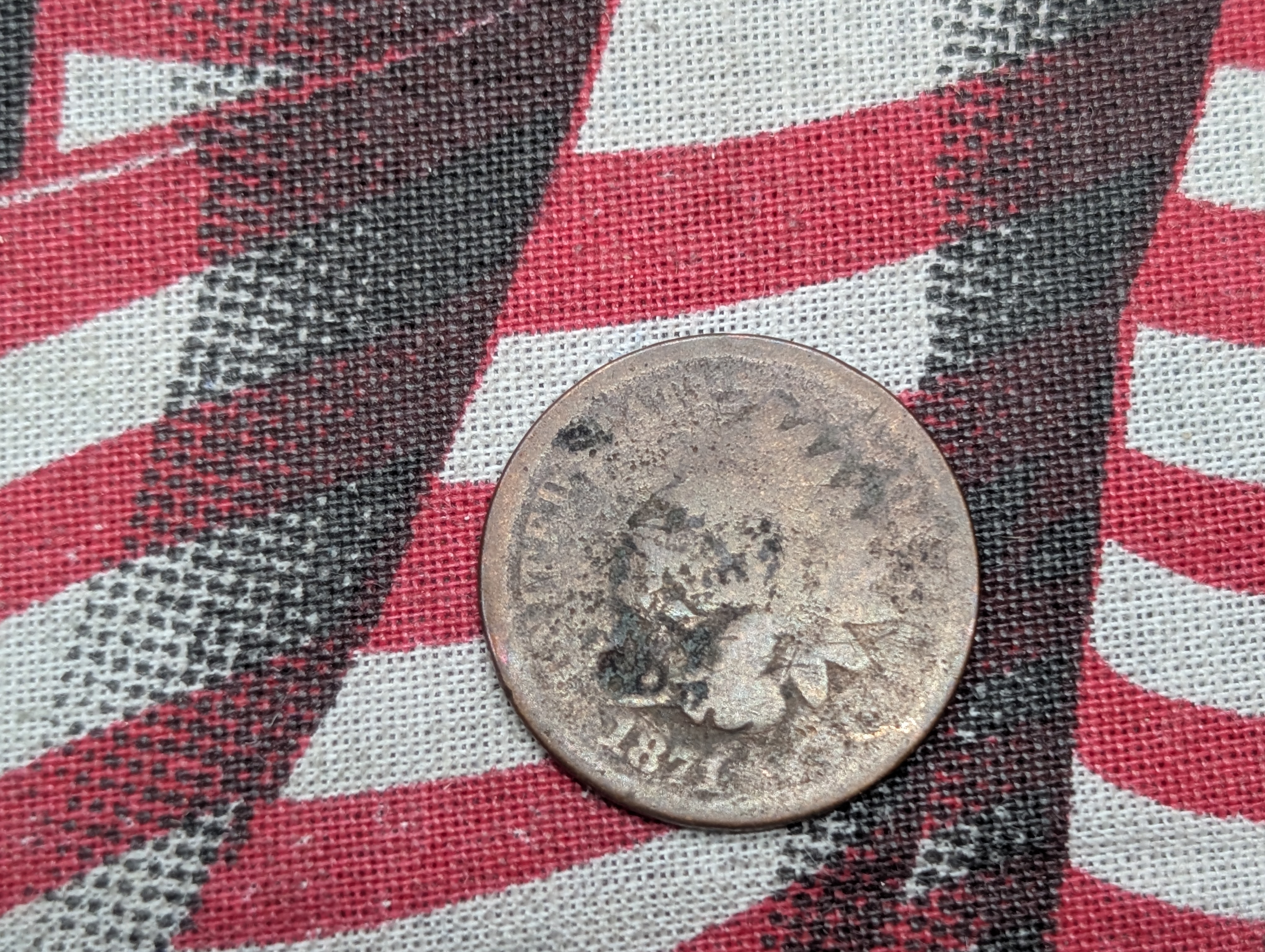 1871 Indian Head Cent - Semi-Key - Filler