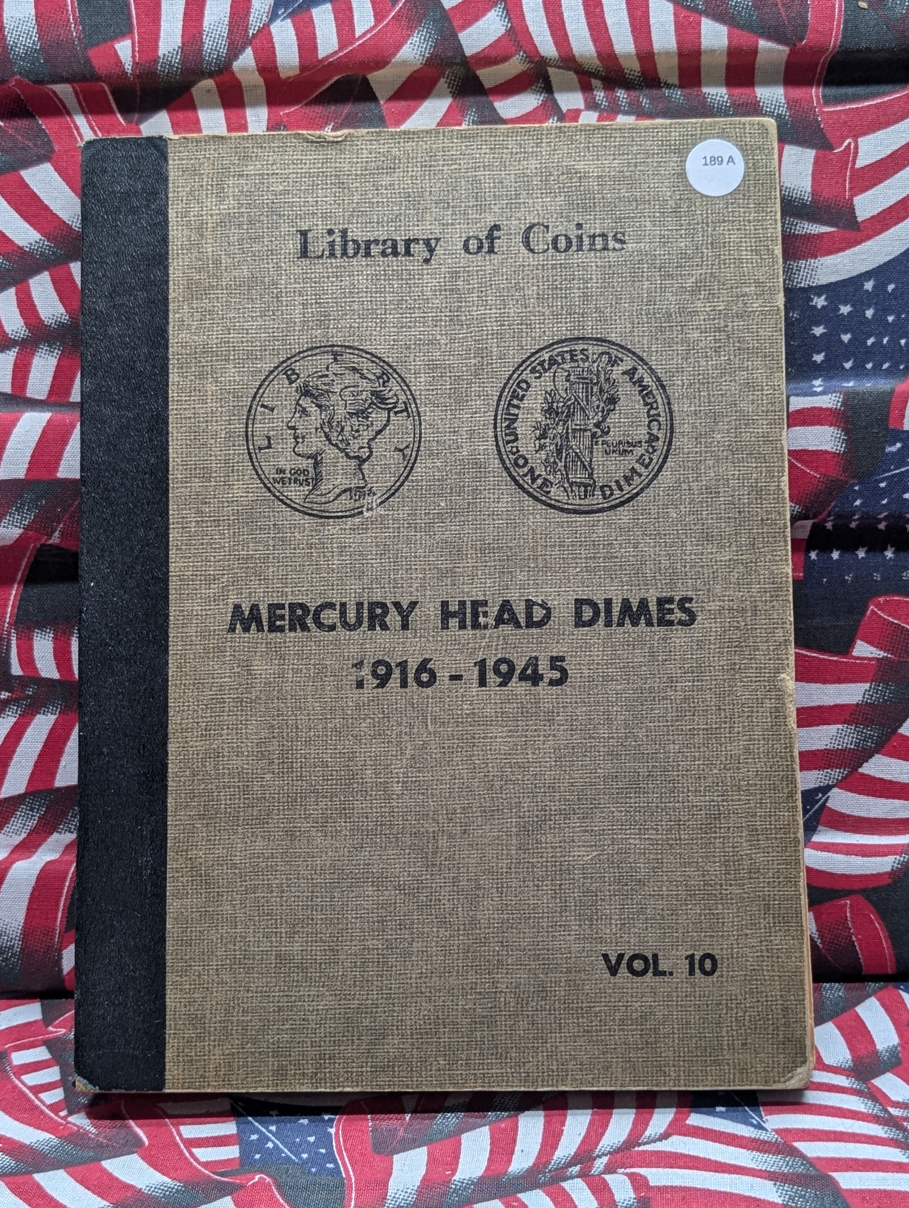 *EMPTY* Library of Coins slide album for Mercury Dimes, volume 10. Used but nice. Best albums ever made. - No Coins