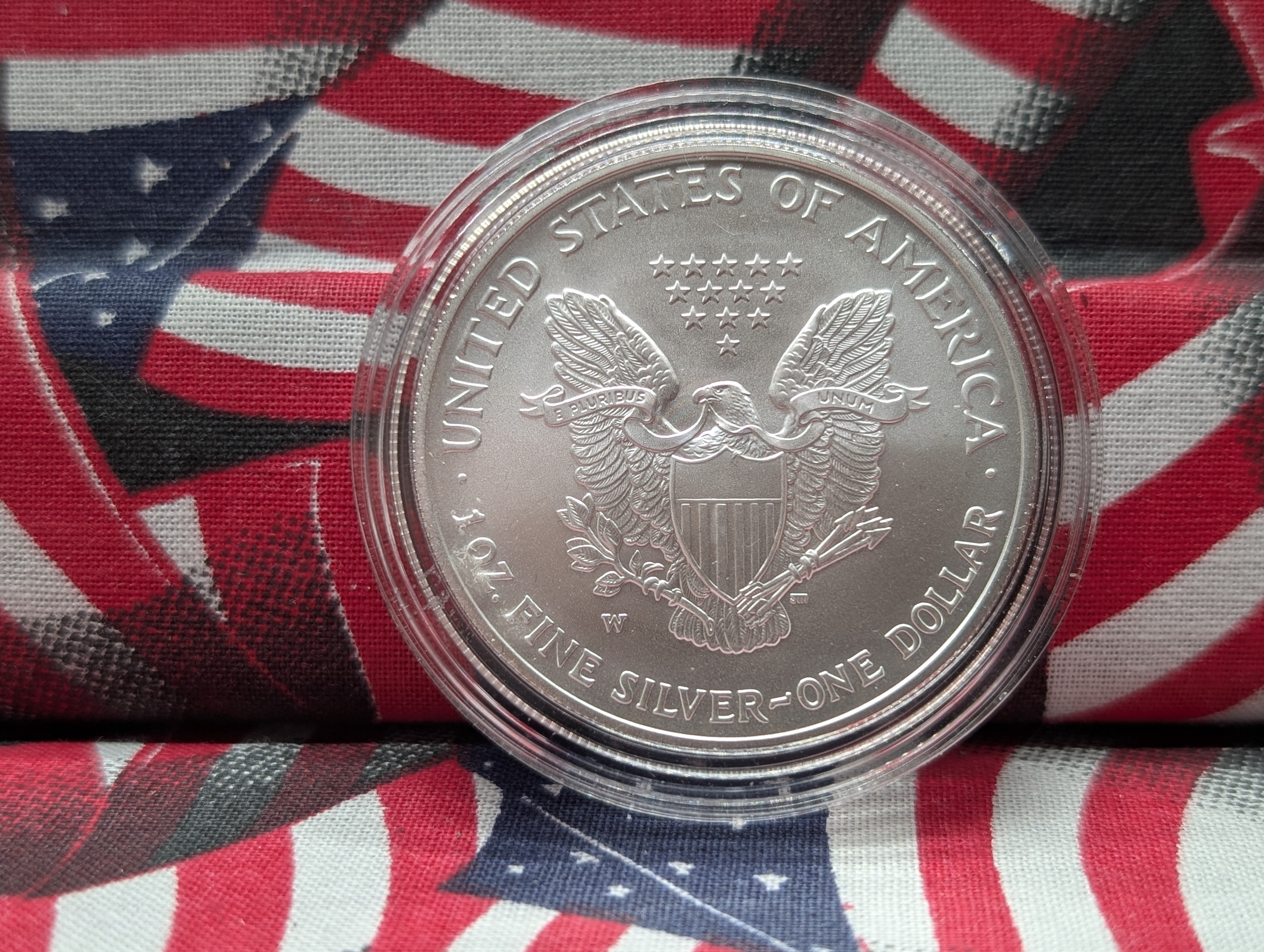 2006-P & W American Silver Eagle 20th Anniversary Coin Set - (3) Eagles in original box plus COA. Box has small issues but coins are great.