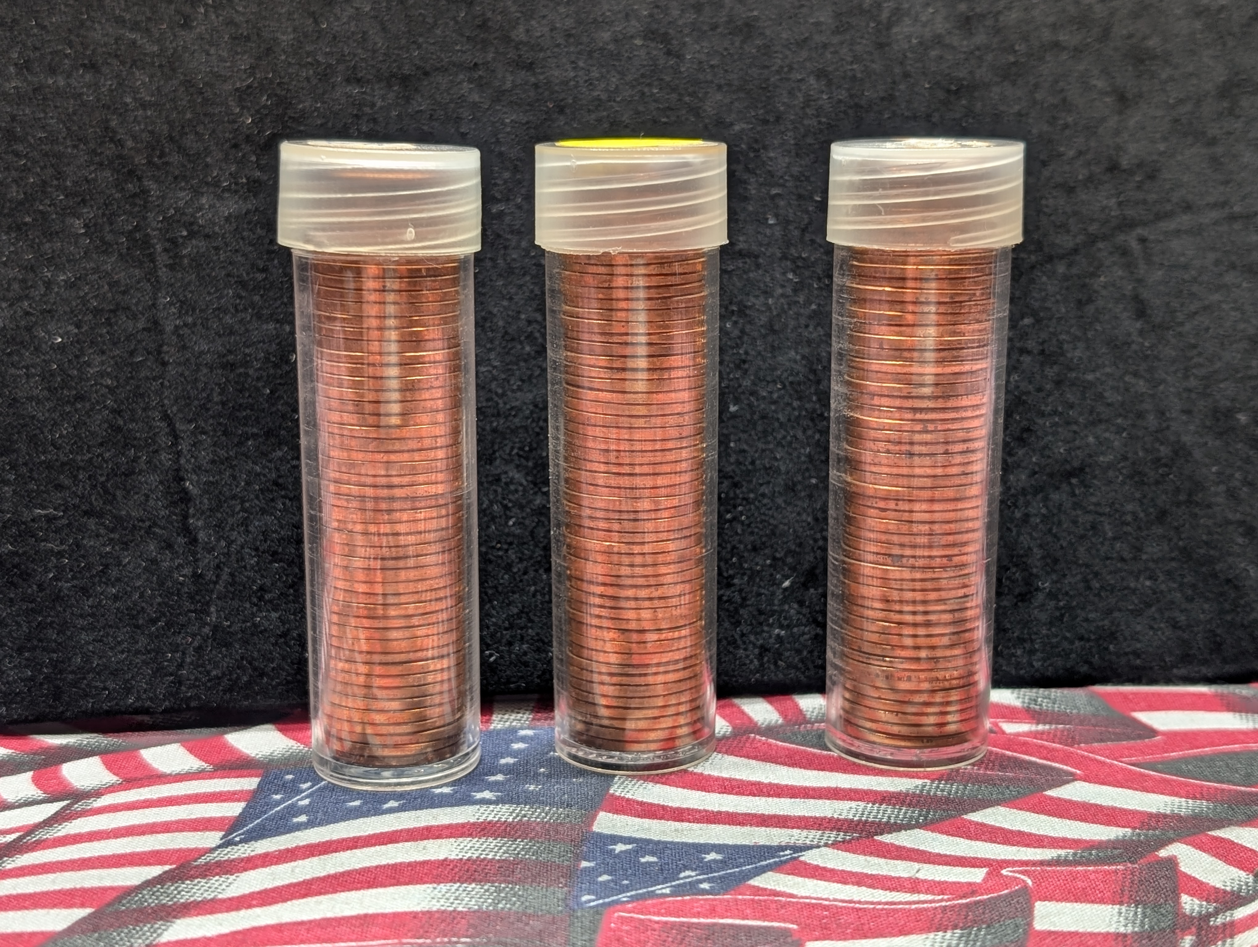 3 Rolls Lincoln Memorial Cents: 1972-S, 1973-P, and 1973-D - GEM Red BU.