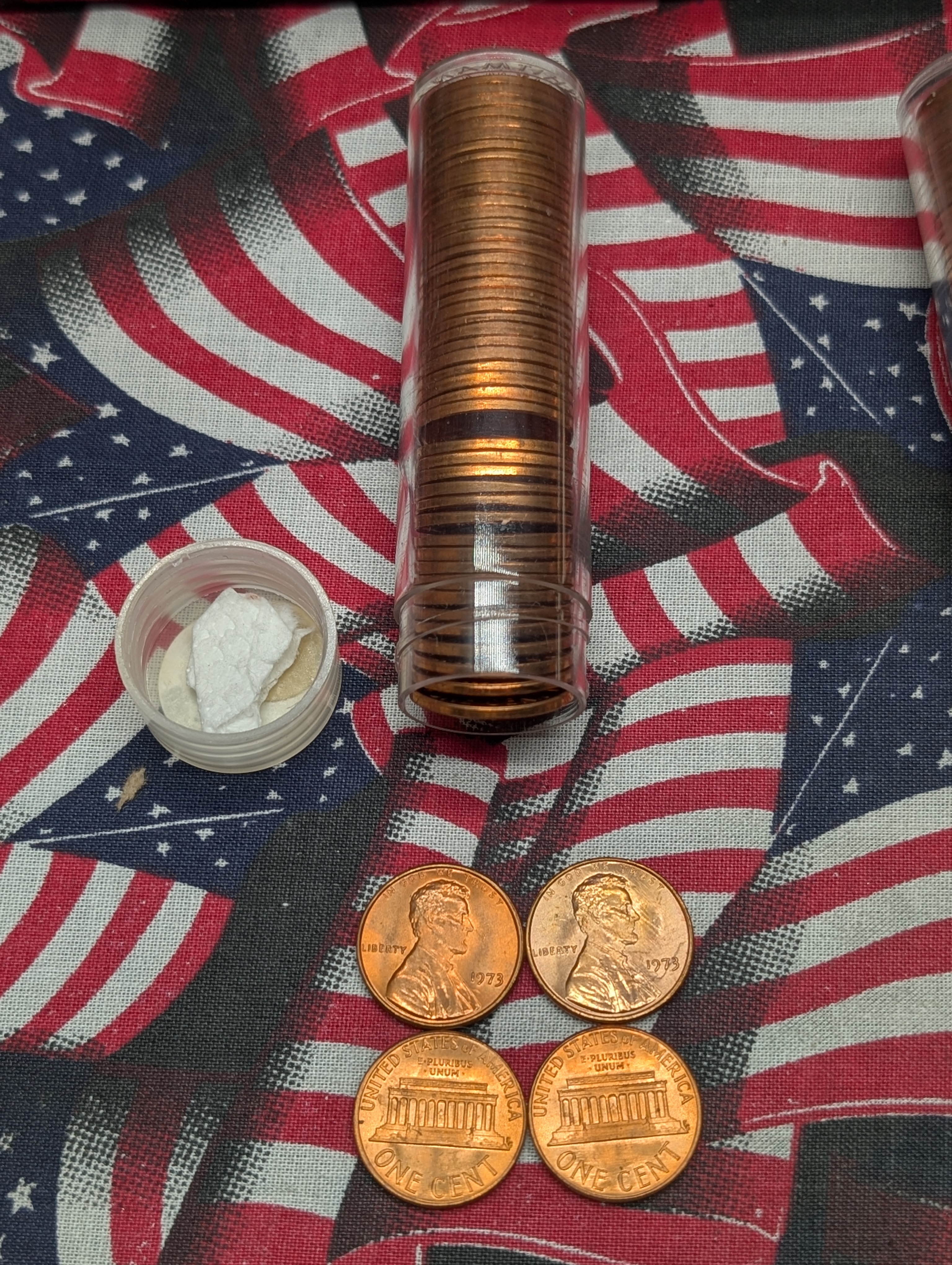 3 Rolls Lincoln Memorial Cents: 1972-S, 1973-P, and 1973-D - GEM Red BU.