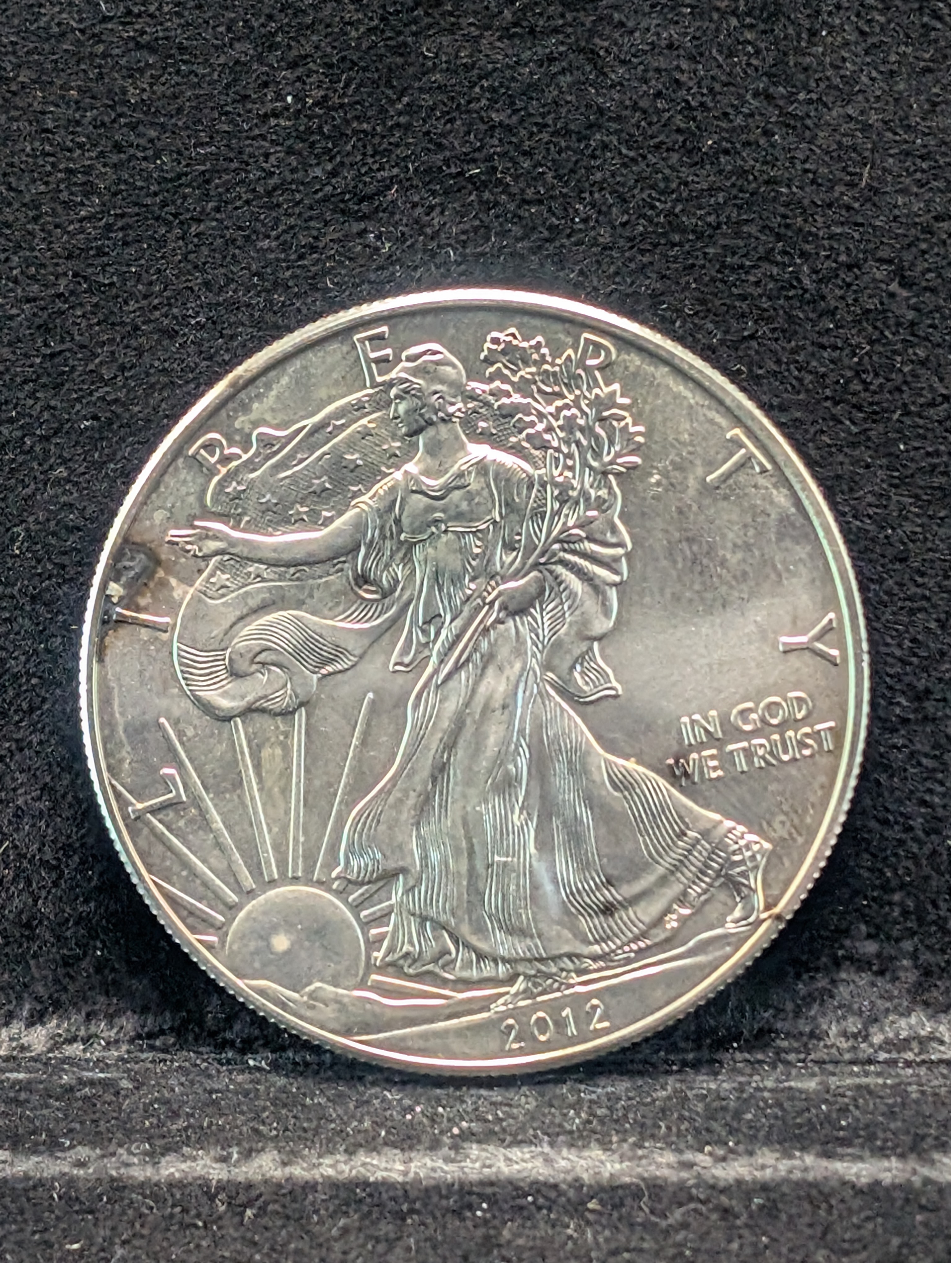 2012 American Silver Eagle .999 Fine Silver, One Troy Ounce