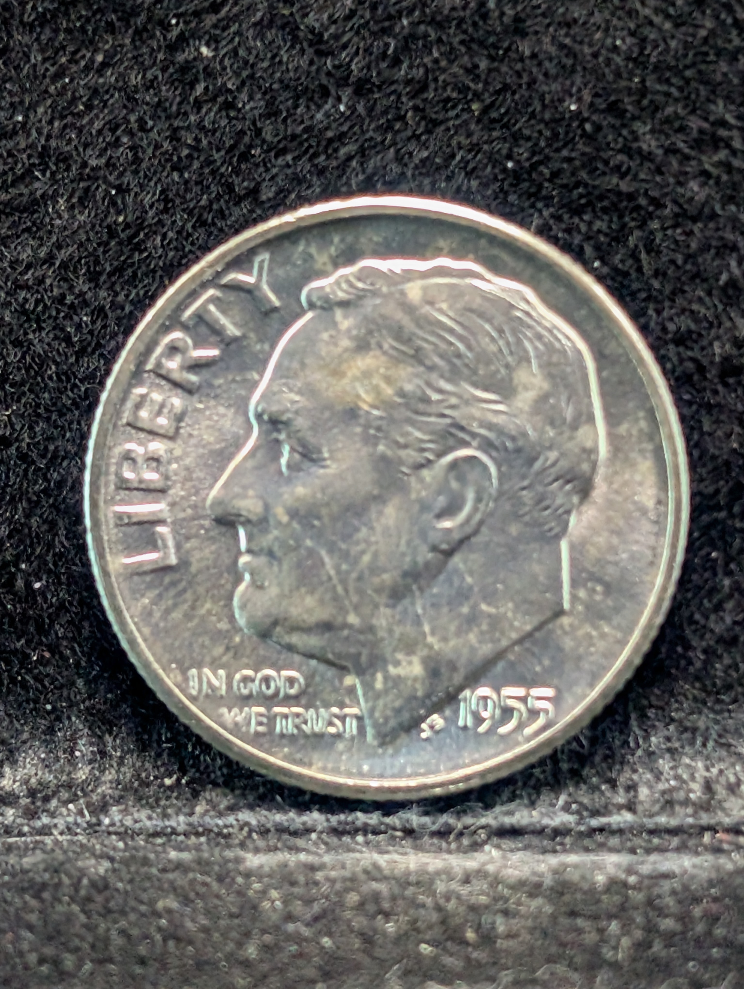 1955-D Roosevelt Dime, 90% Silver