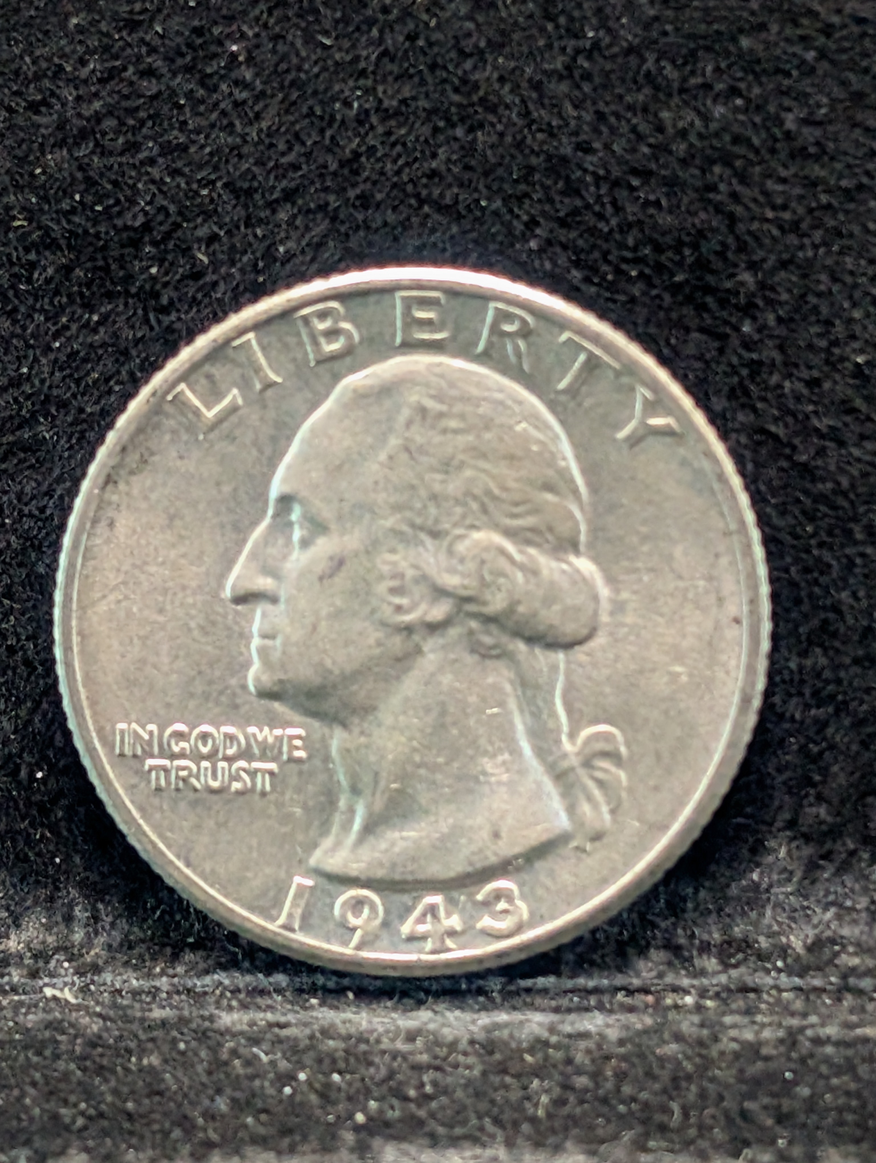 1943-P WWll Era Washington Quarter, 90% Silver