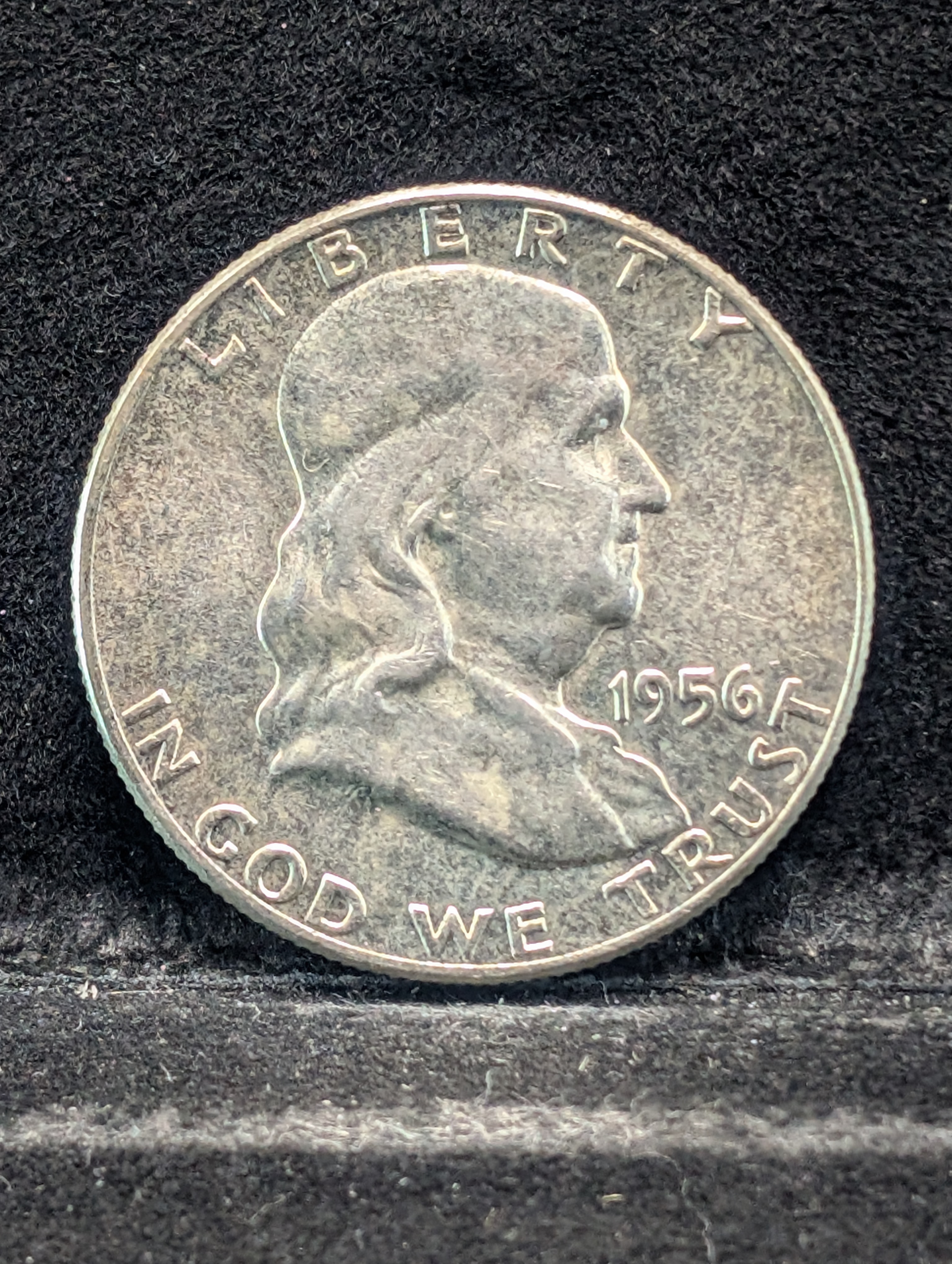 1956-P Franklin Half Dollar, 90% Silver
