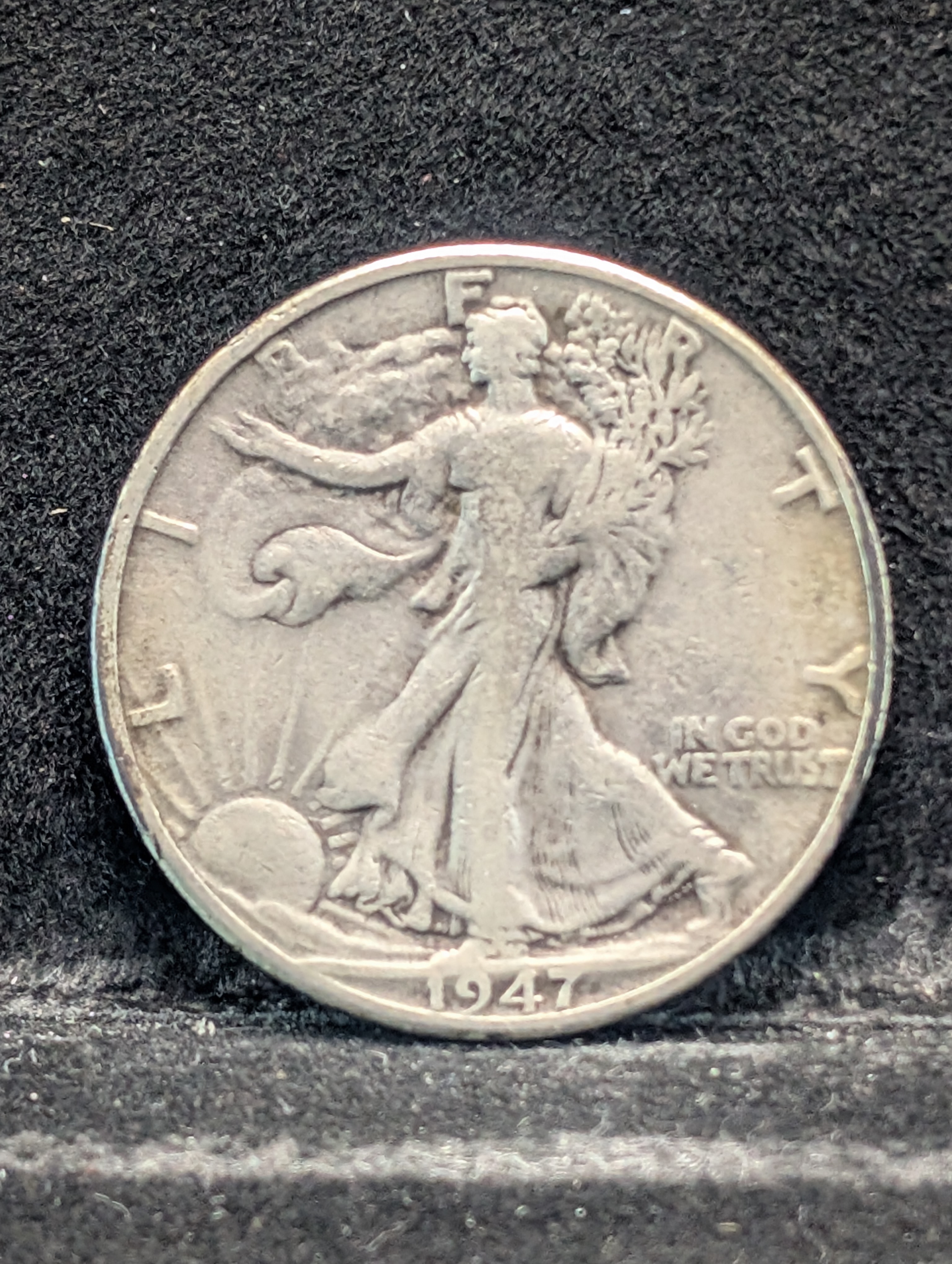 1947-D Walking Liberty Half Dollar, 90% Silver
