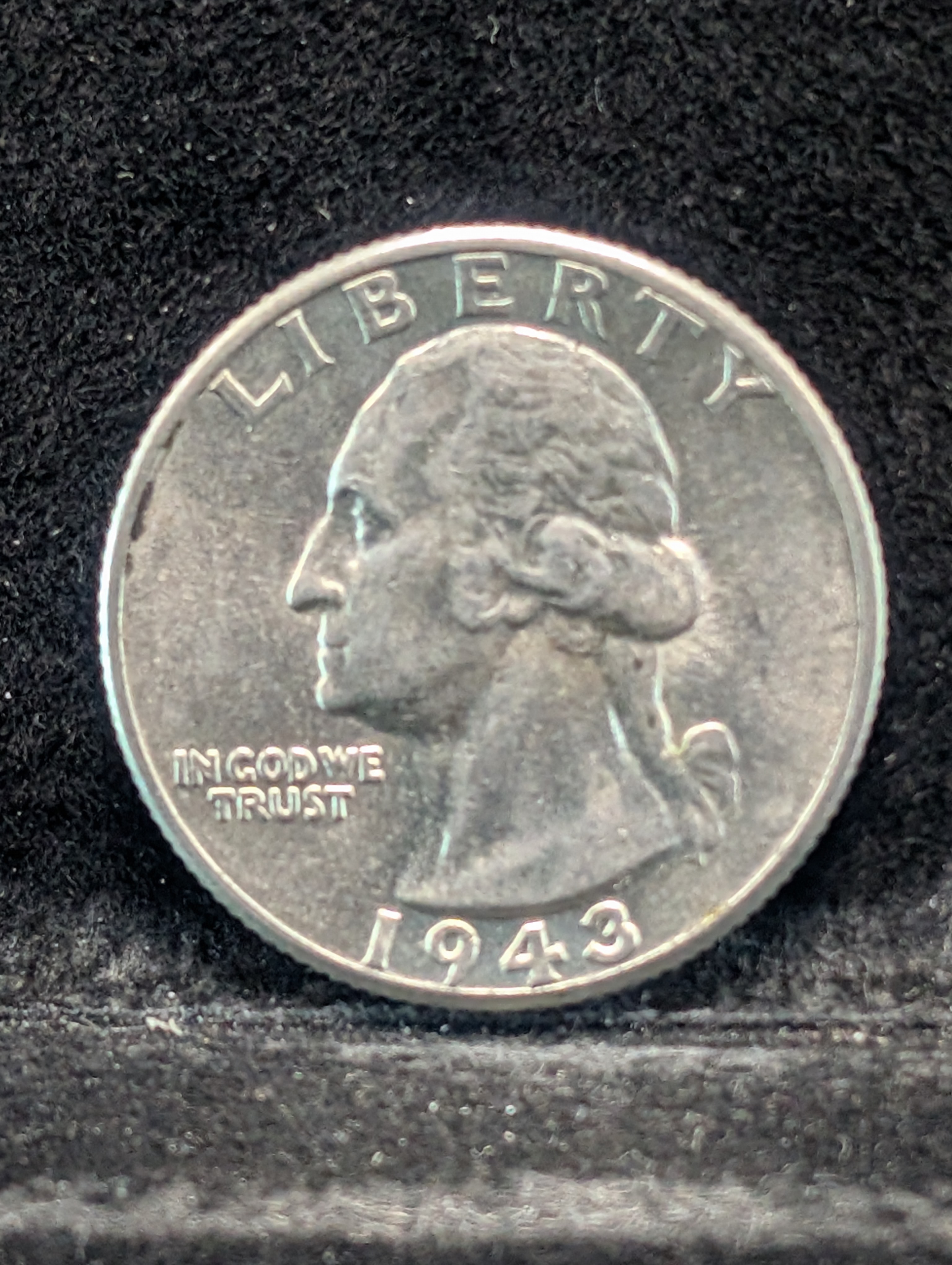 1943-P WWII Era Washington Quarter, 90% Silver
