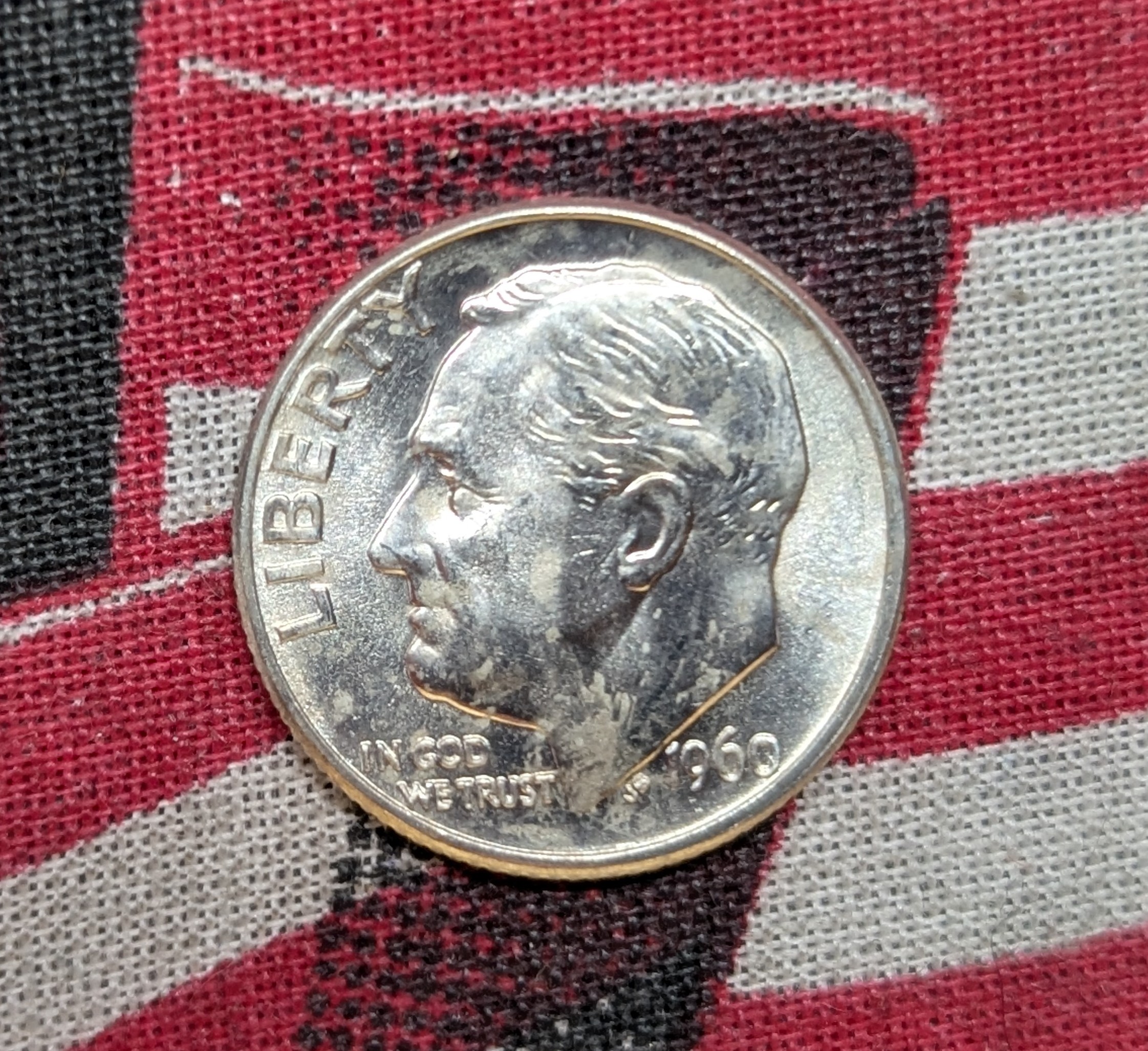 1960-D Roosevelt Dime, 90% Silver