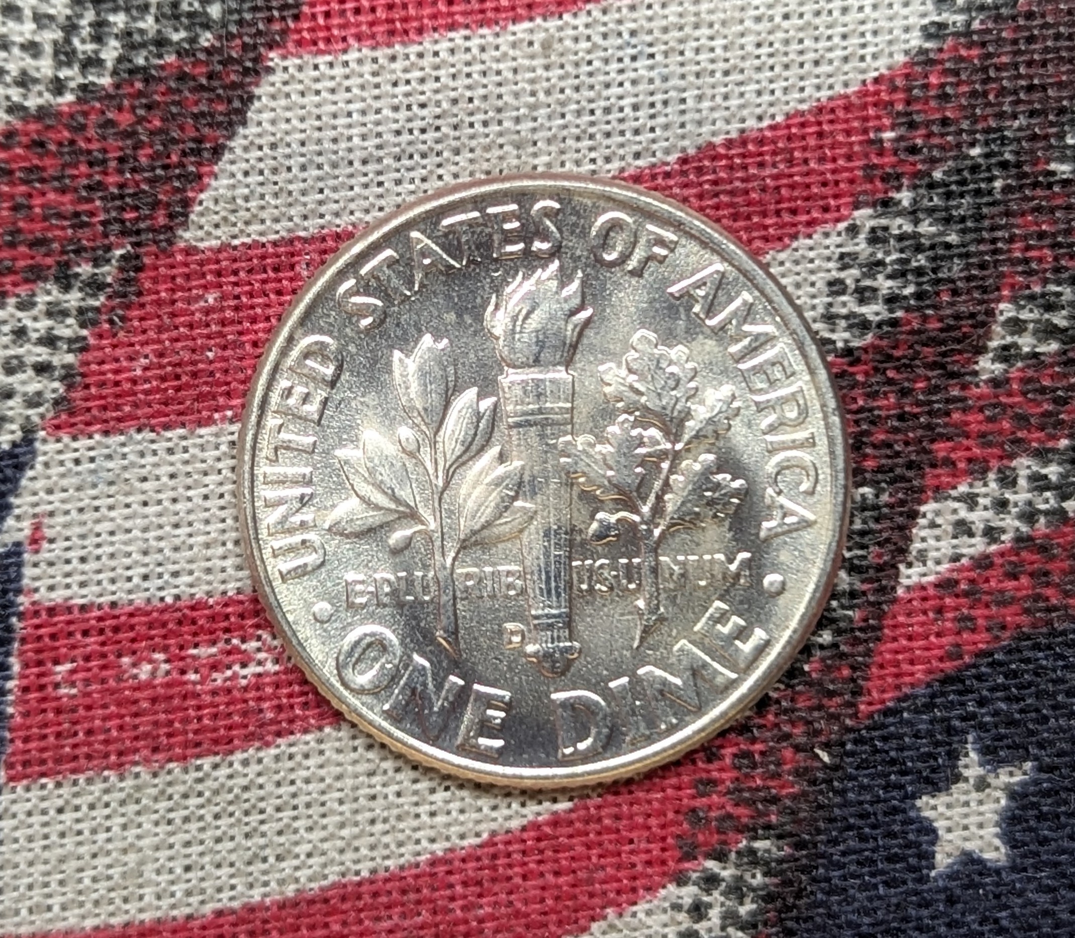 1960-D Roosevelt Dime, 90% Silver