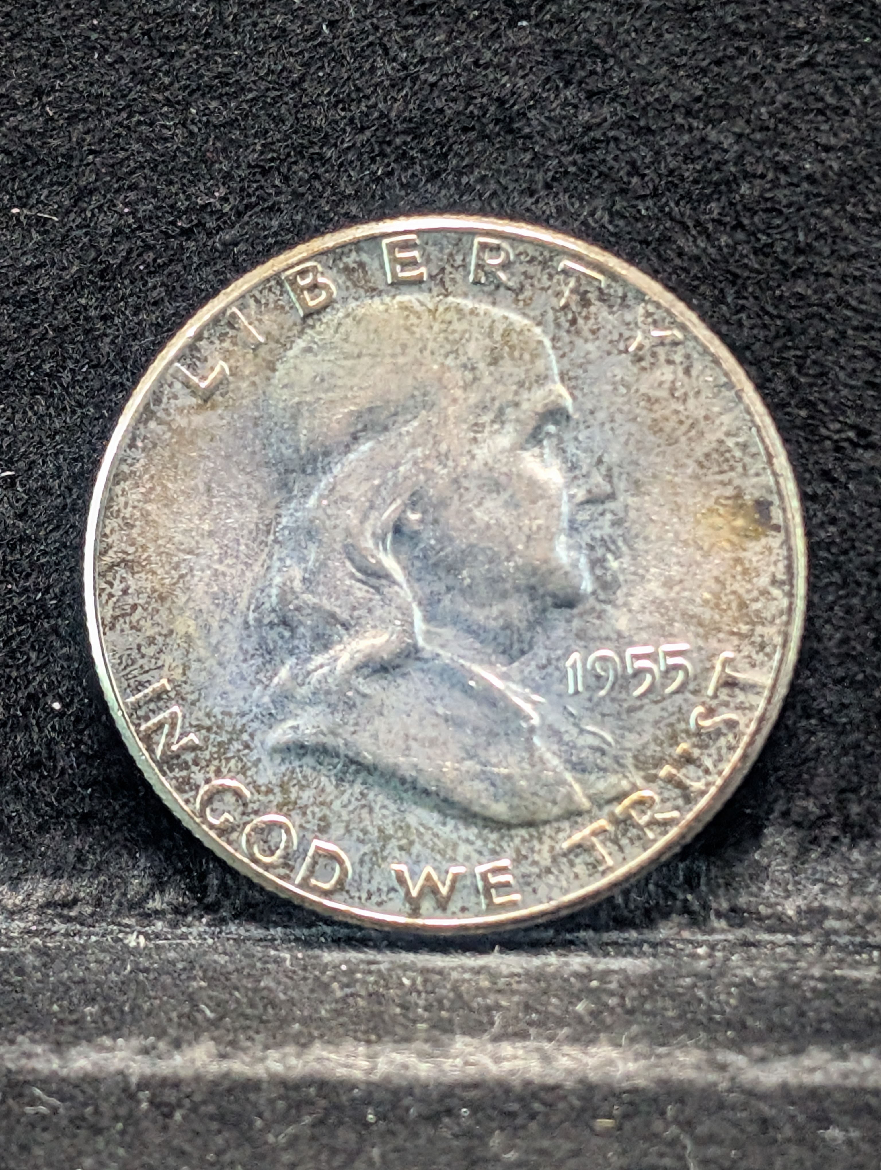 1955-P Franklin Half Dollar, 90% Silver