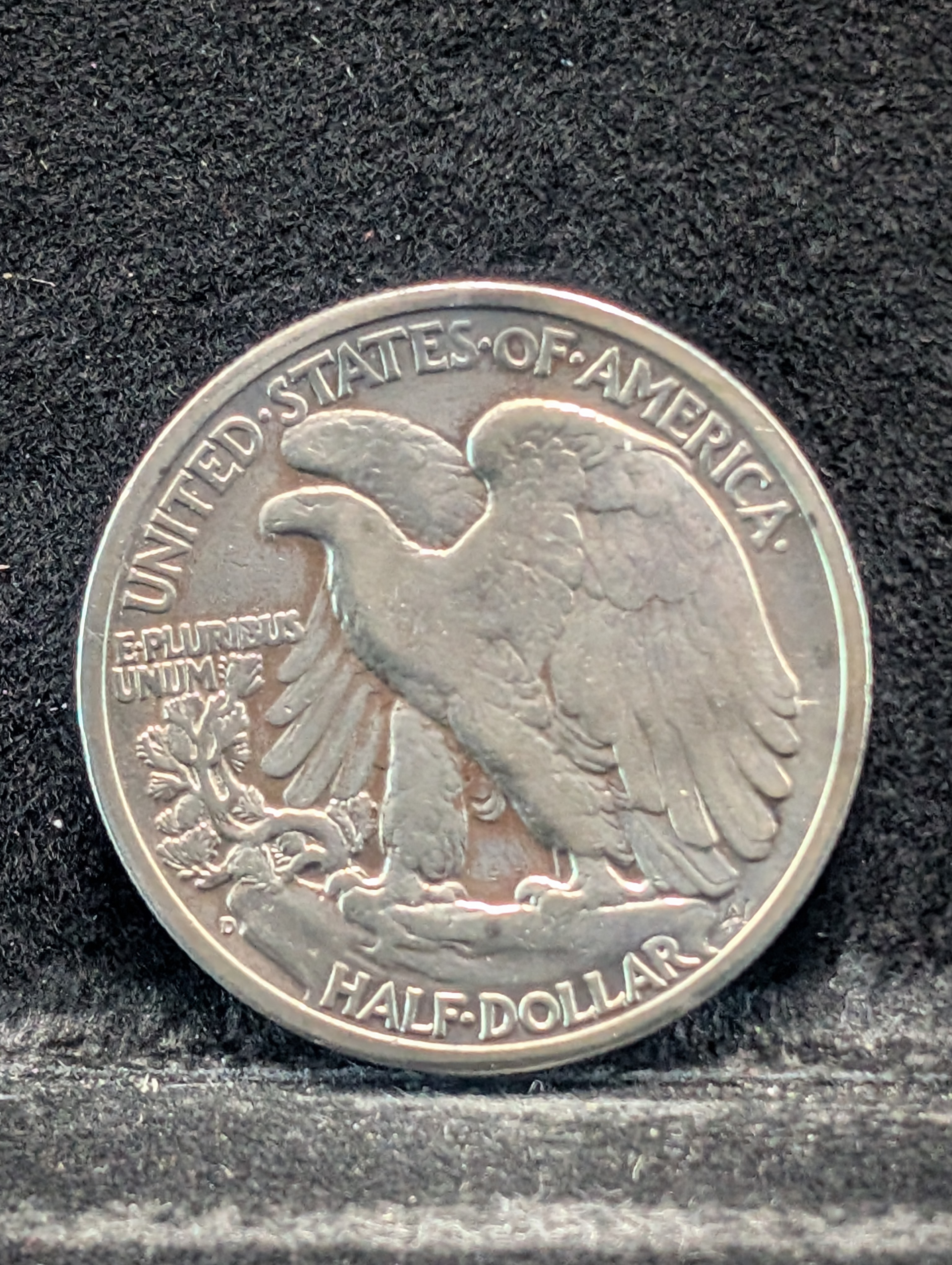 1945-D Walking Liberty Half Dollar, 90% Silver