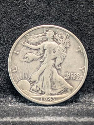 1943-S Walking Liberty Half Dollar, 90% Silver Condition PLEASE NOTE Some coins may have a 