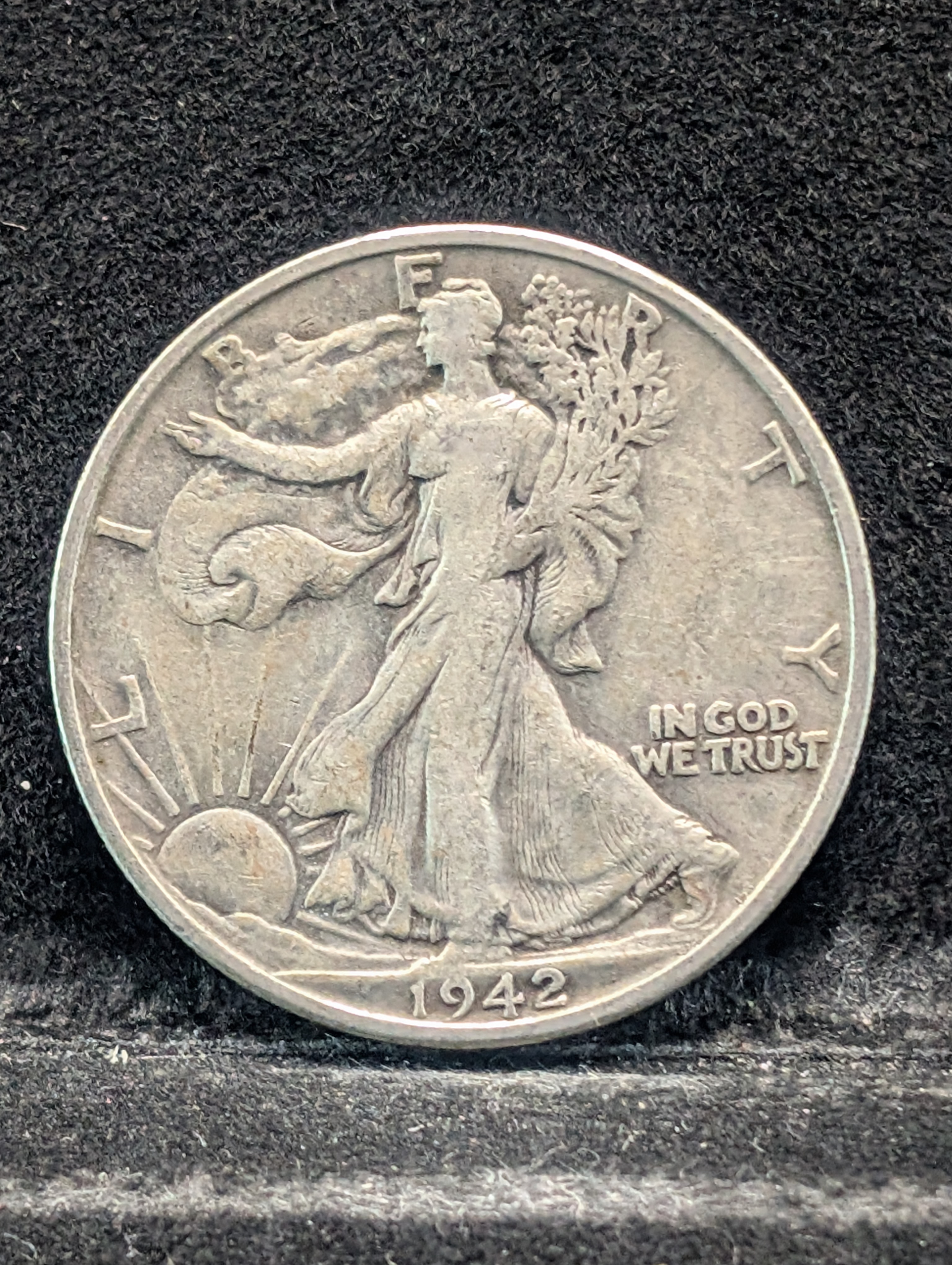 1942-S Walking Liberty Half Dollar, 90% Silver