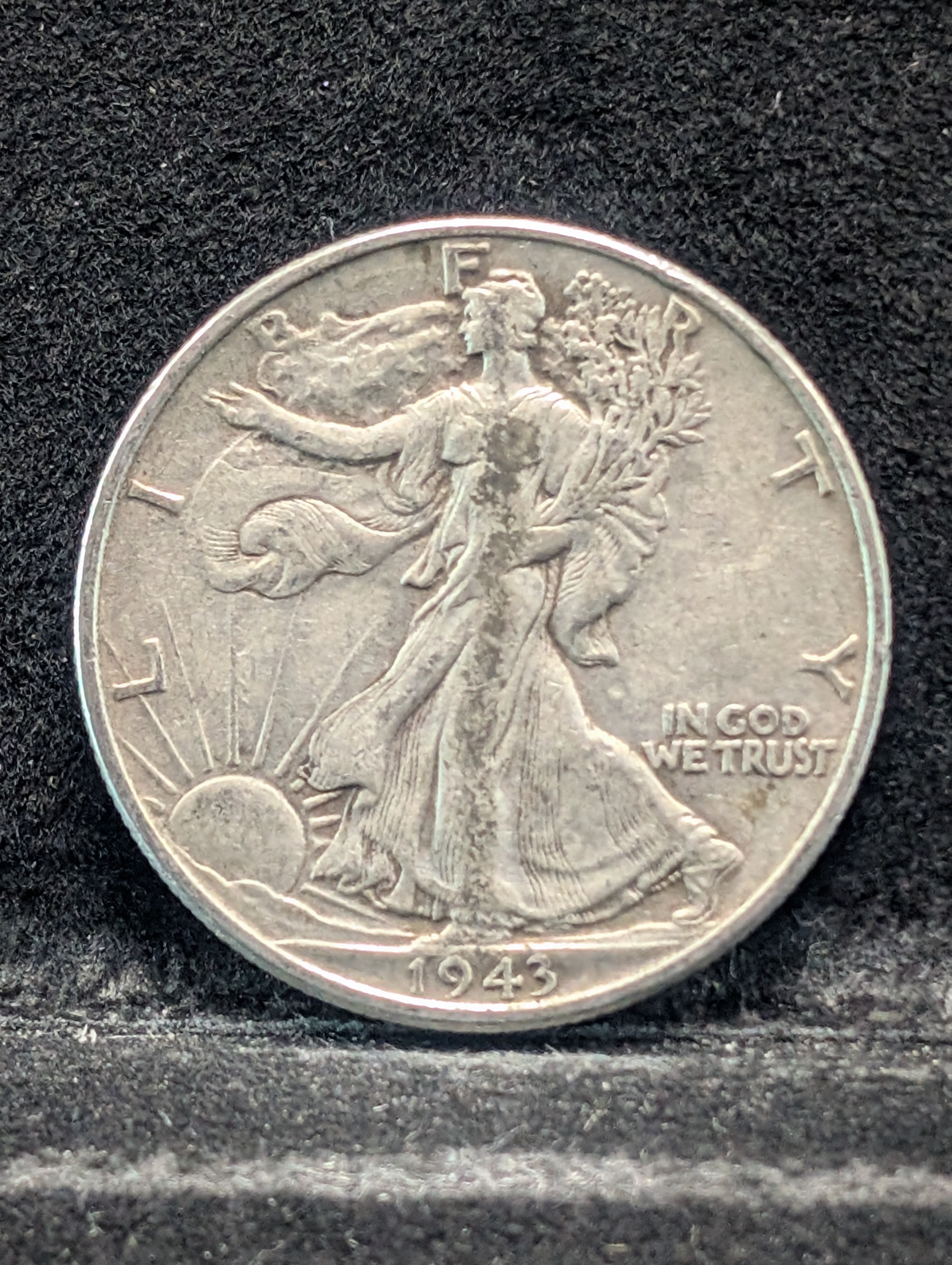 1943-P Walking Liberty Half Dollar, 90% Silver