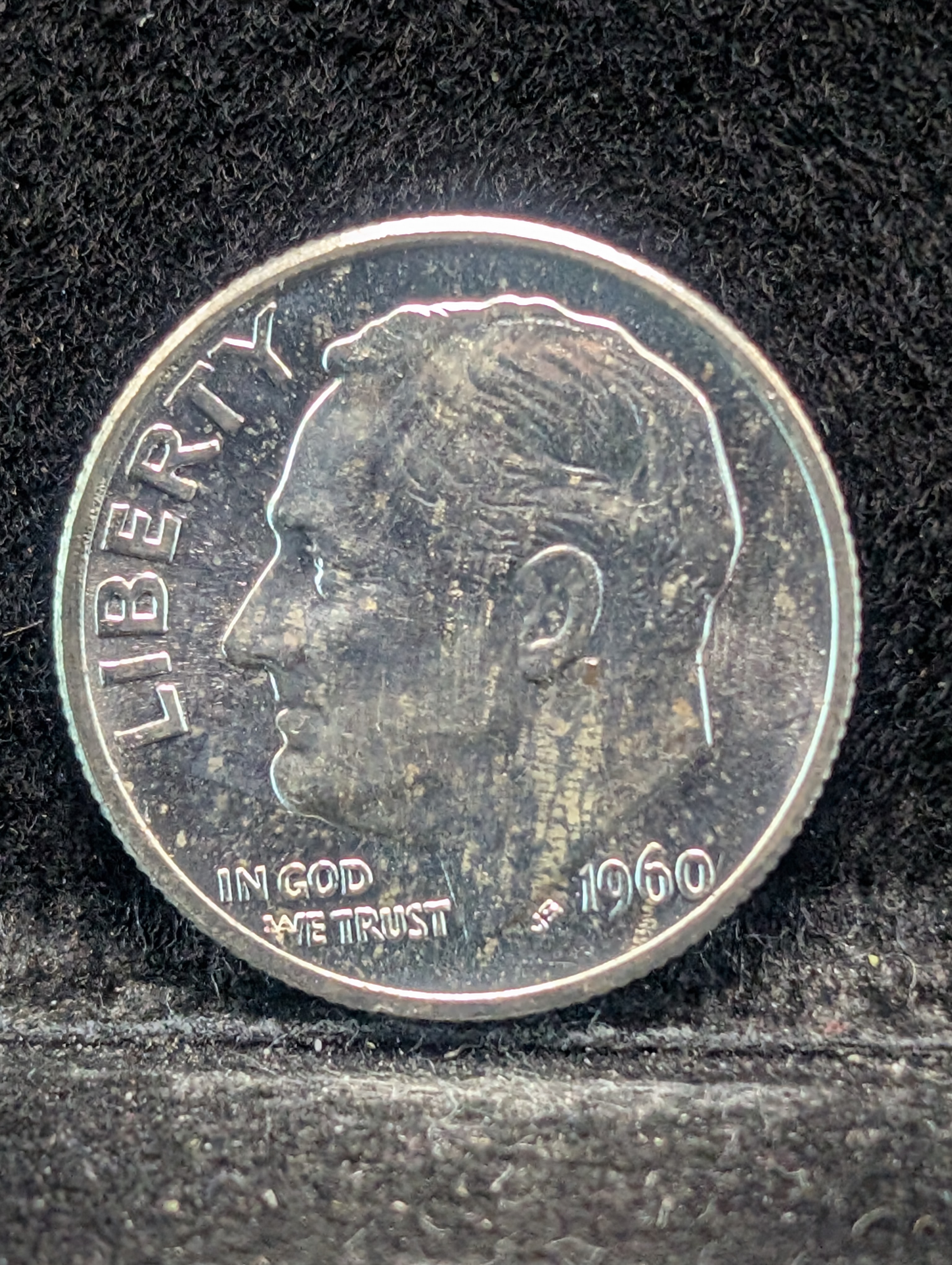 1960-P Roosevelt Dime, 90% Silver