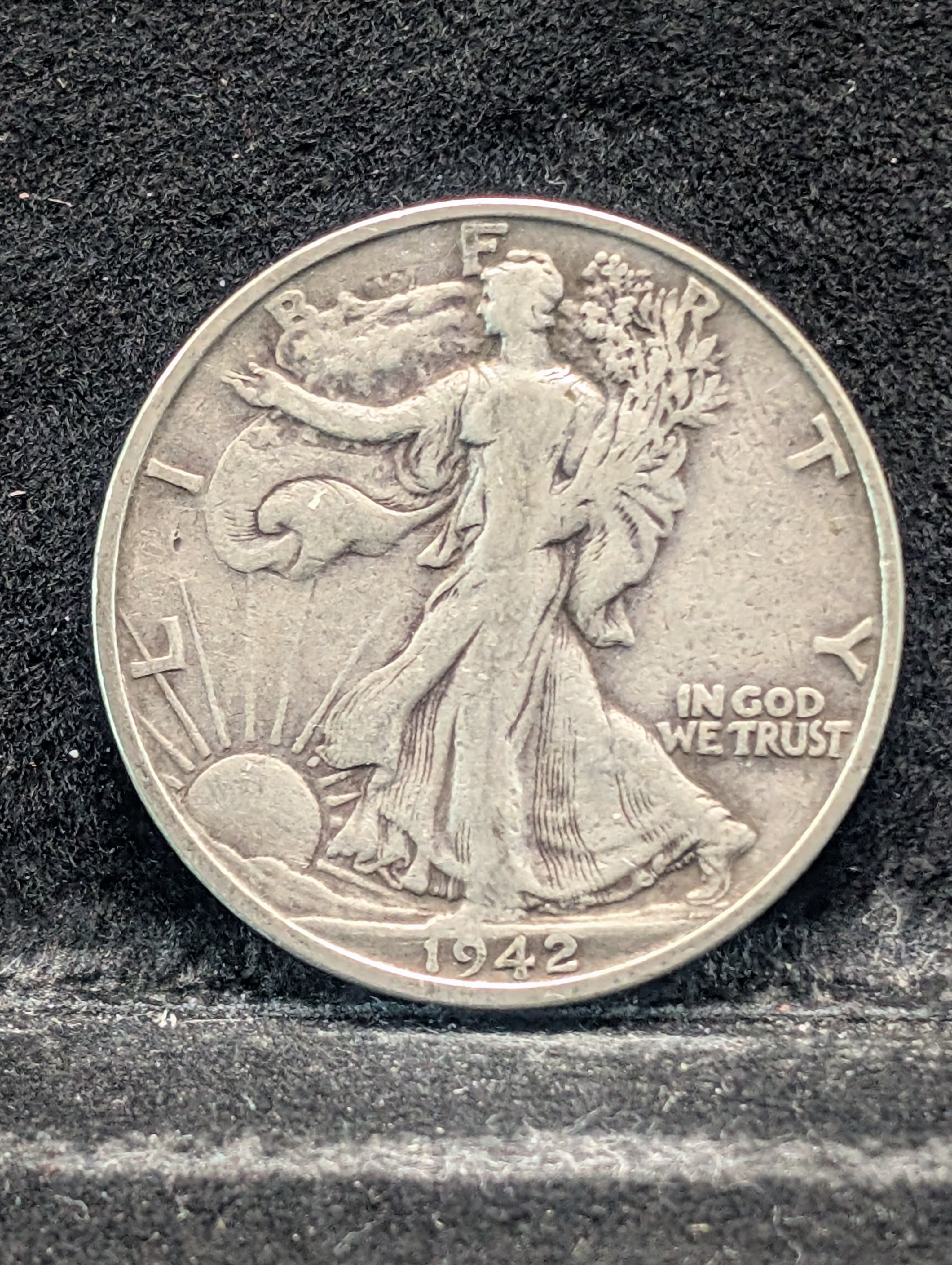 1942-S Walking Liberty Half Dollar, 90% Silver