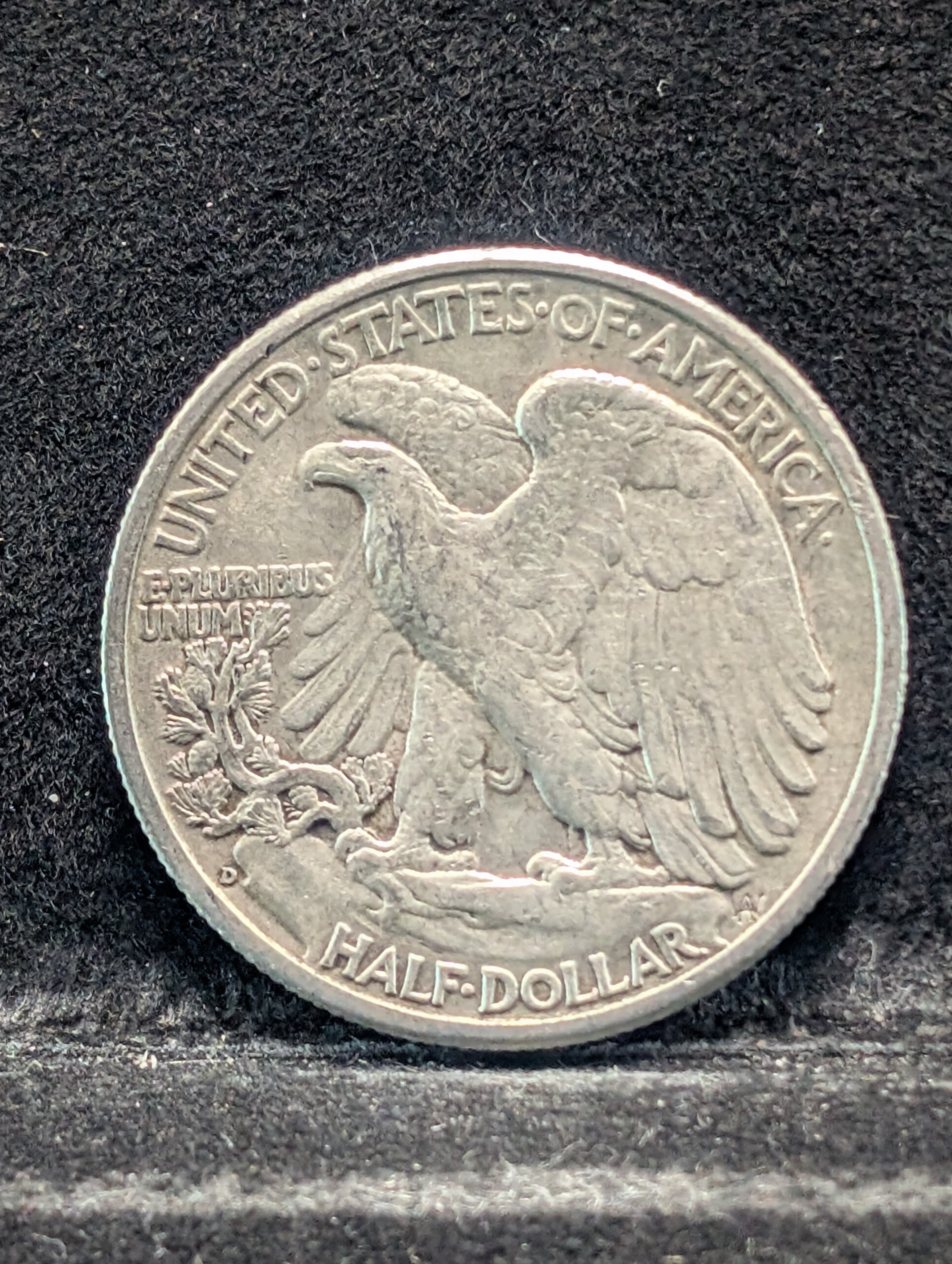 1942-D Walking Liberty Half Dollar, 90% Silver