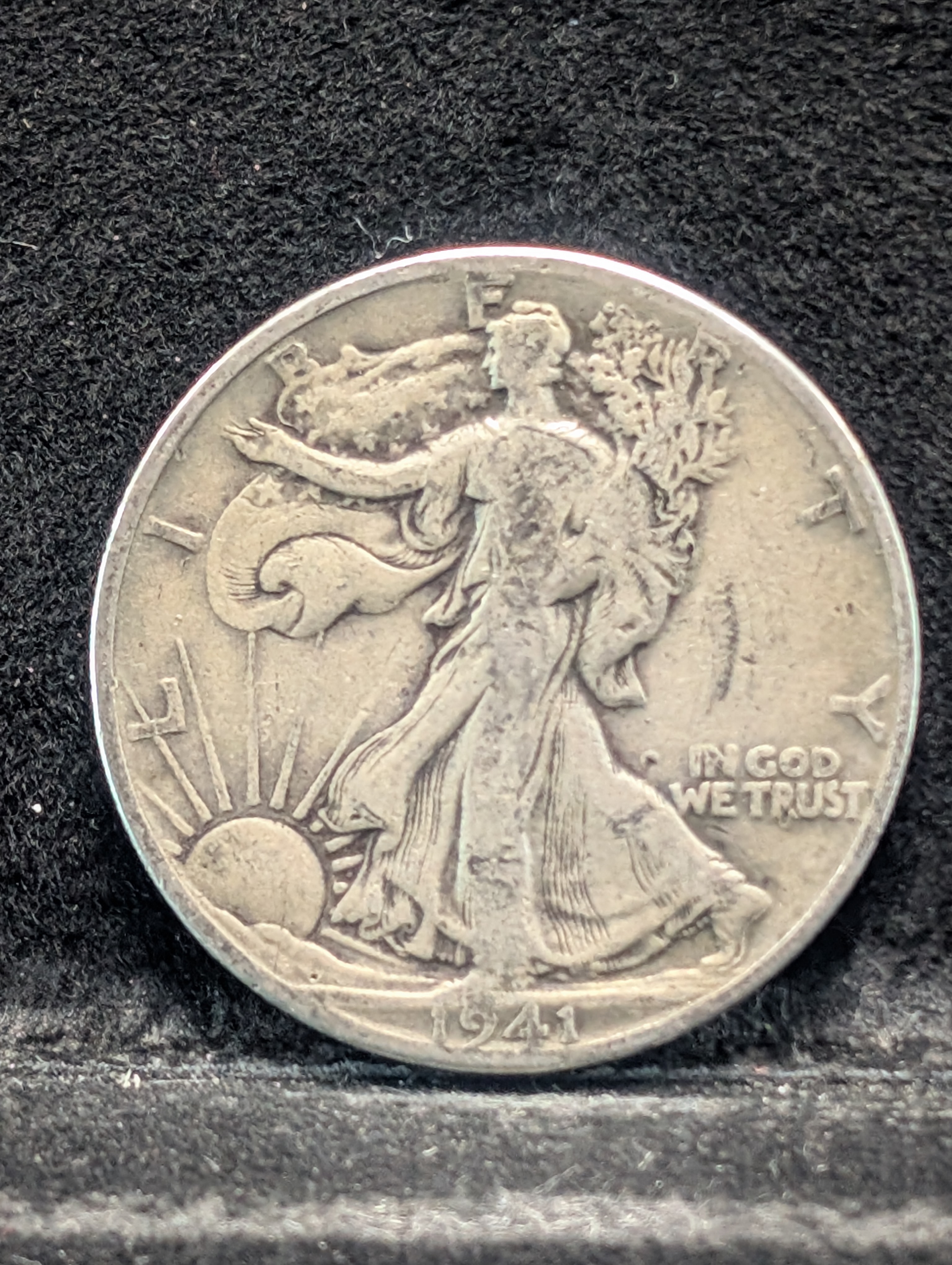 1941-D Walking Liberty Half Dollar, 90% Silver
