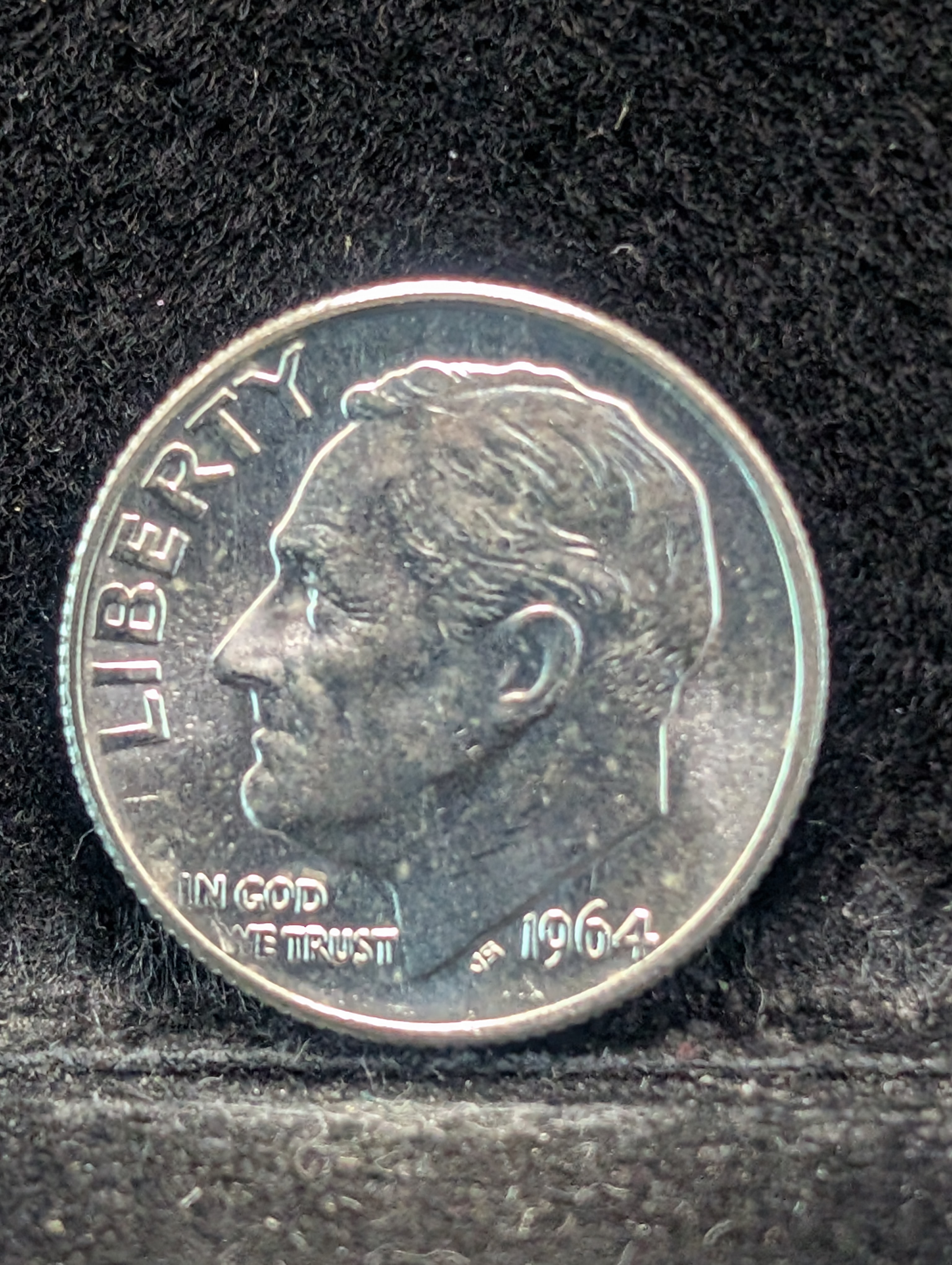 1964-P Roosevelt Dime, 90% Silver