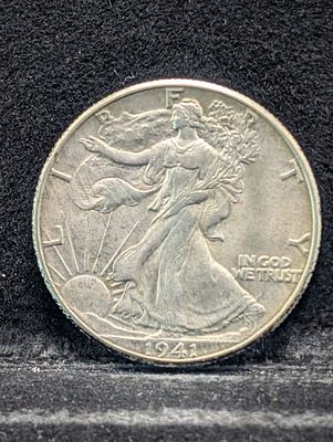 1941-P Walking Liberty Half Dollar, 90% Silver Condition PLEASE NOTE Some coins may have a 