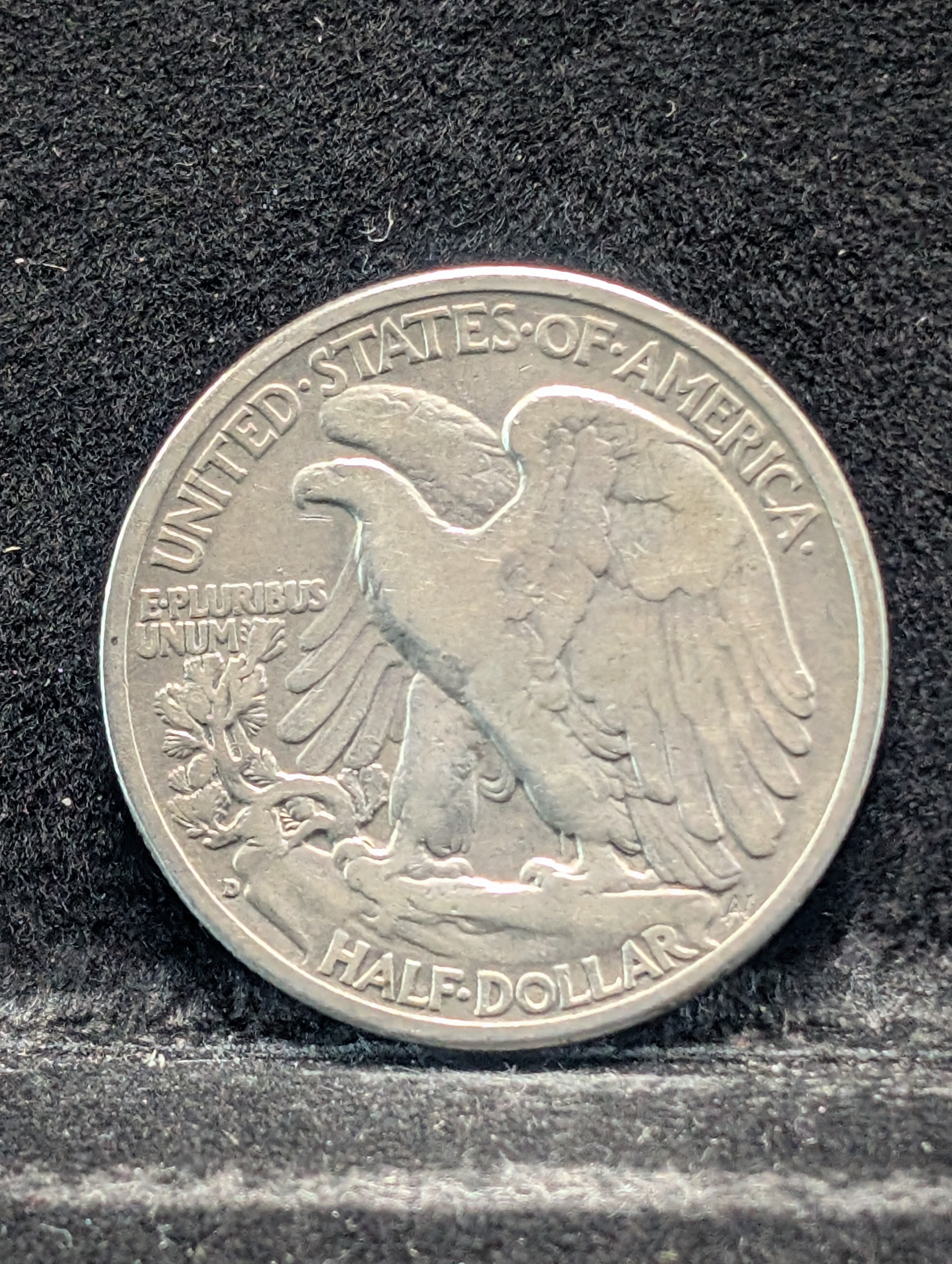 1938-D Key Date Walking Liberty Half Dollar, 90% Silver