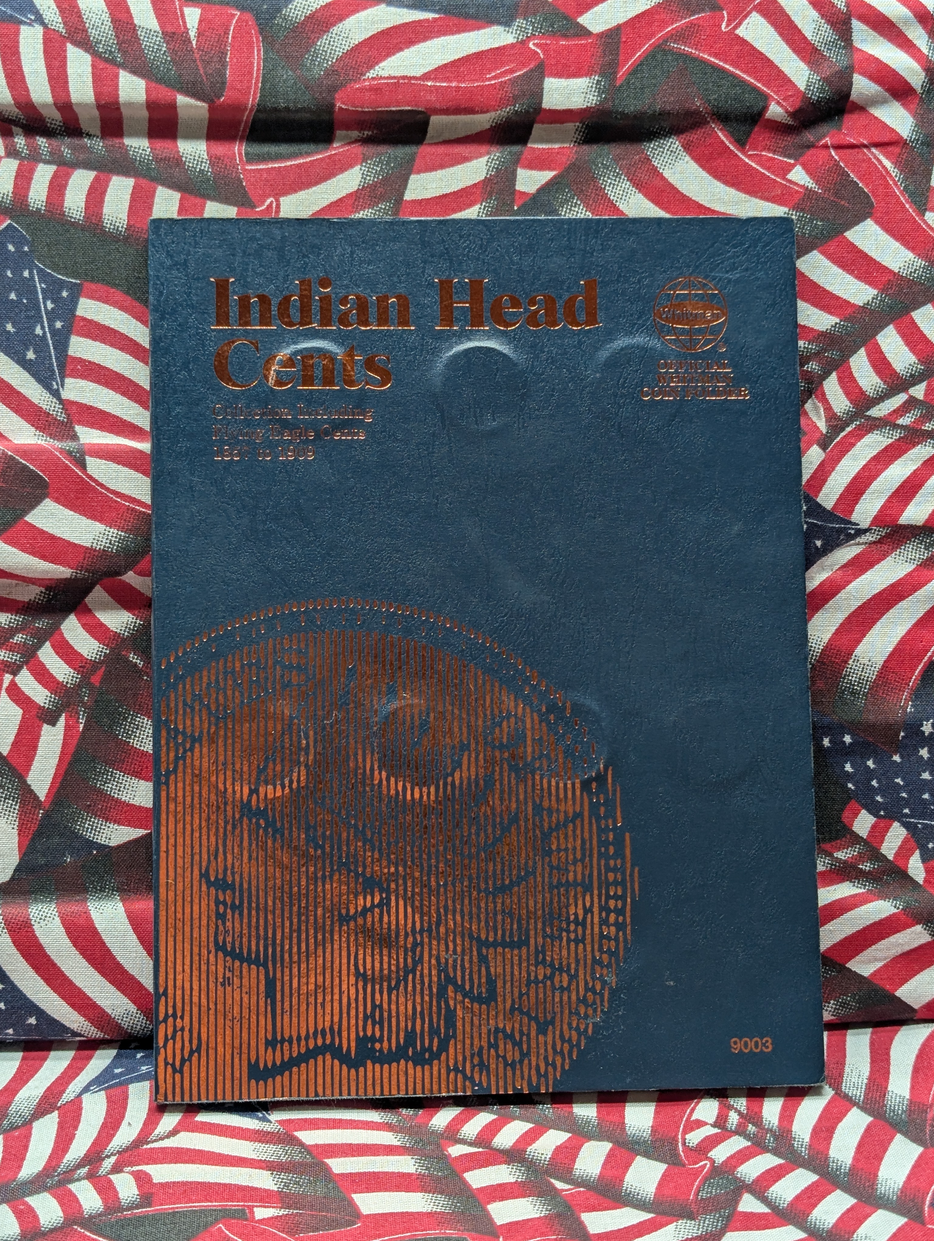 1857 to 1909 Indian Head Cent Whitman Folder w/ 39 Coins - INCLUDES A 1857, 1858 S. L. & 1858 L.L Flying Eagle Cents, 1860 is in the wrong s