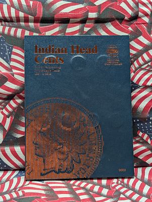 1857 to 1909 Indian Head Cent Whitman Folder w/ 39 Coins - INCLUDES A 1857, 1858 S. L. & 1858 