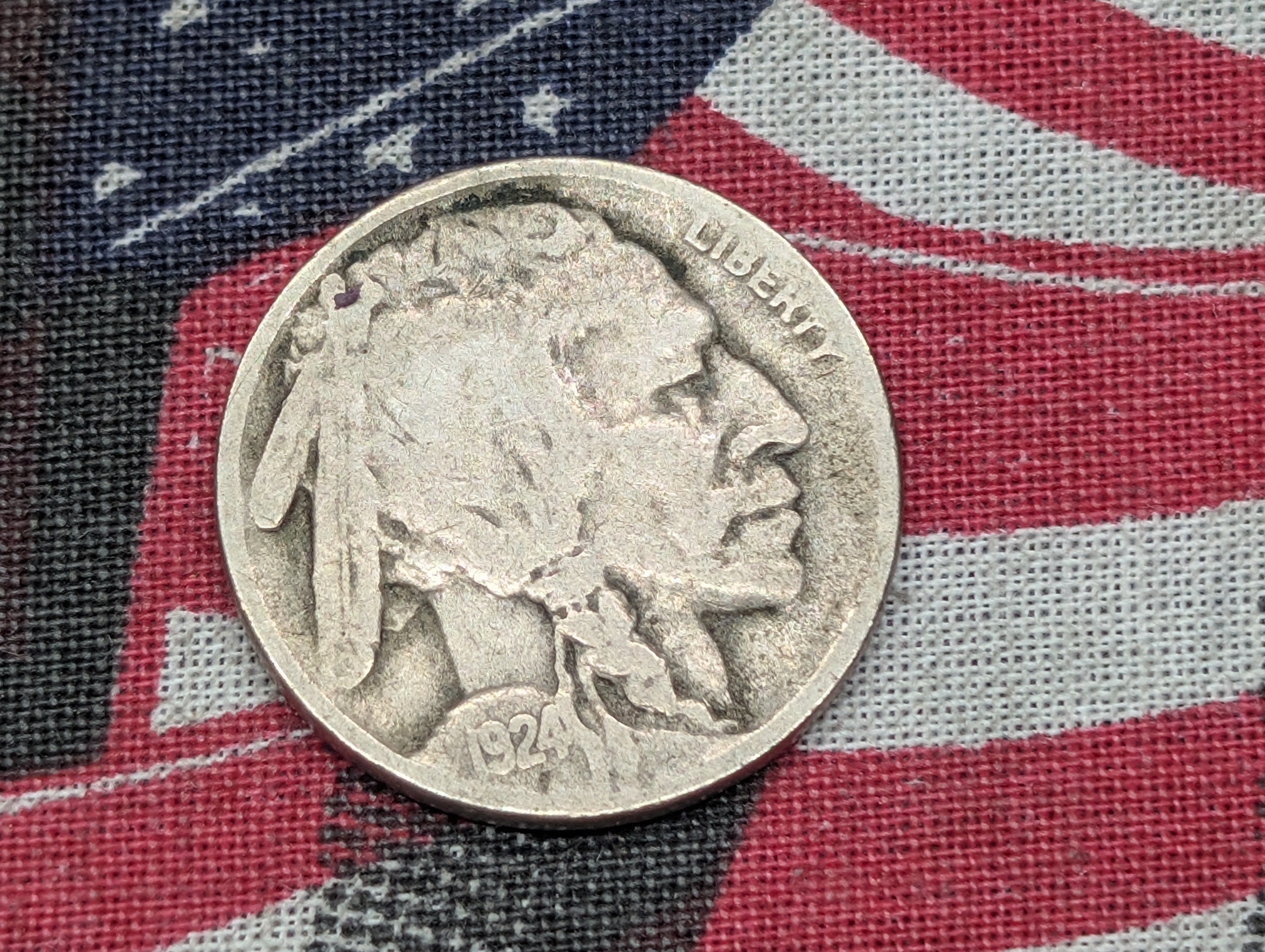 1924-D Indian Head Buffalo Nickel - 5,258.000 Minted