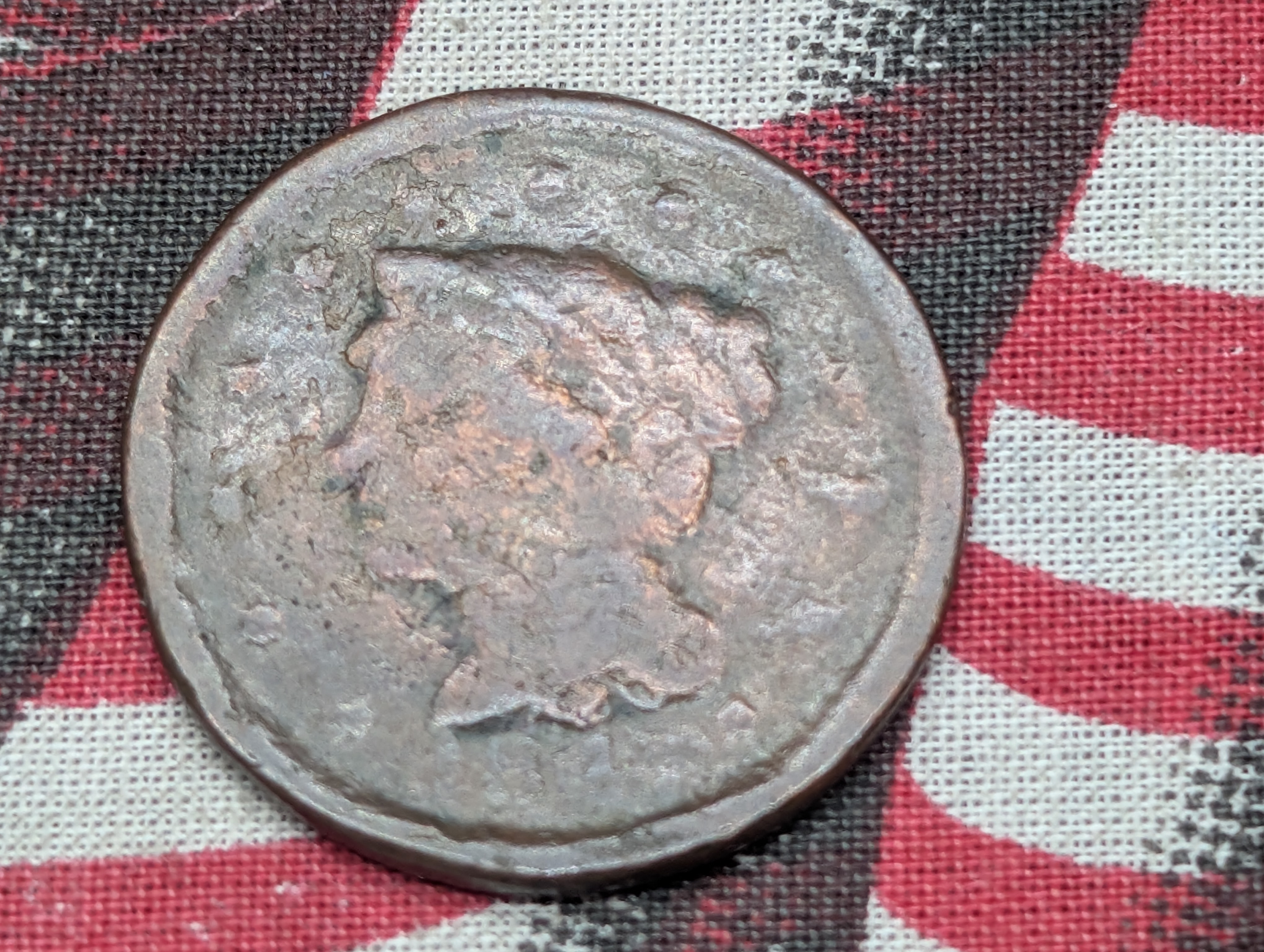 1847 Braided Hair Large Cent,