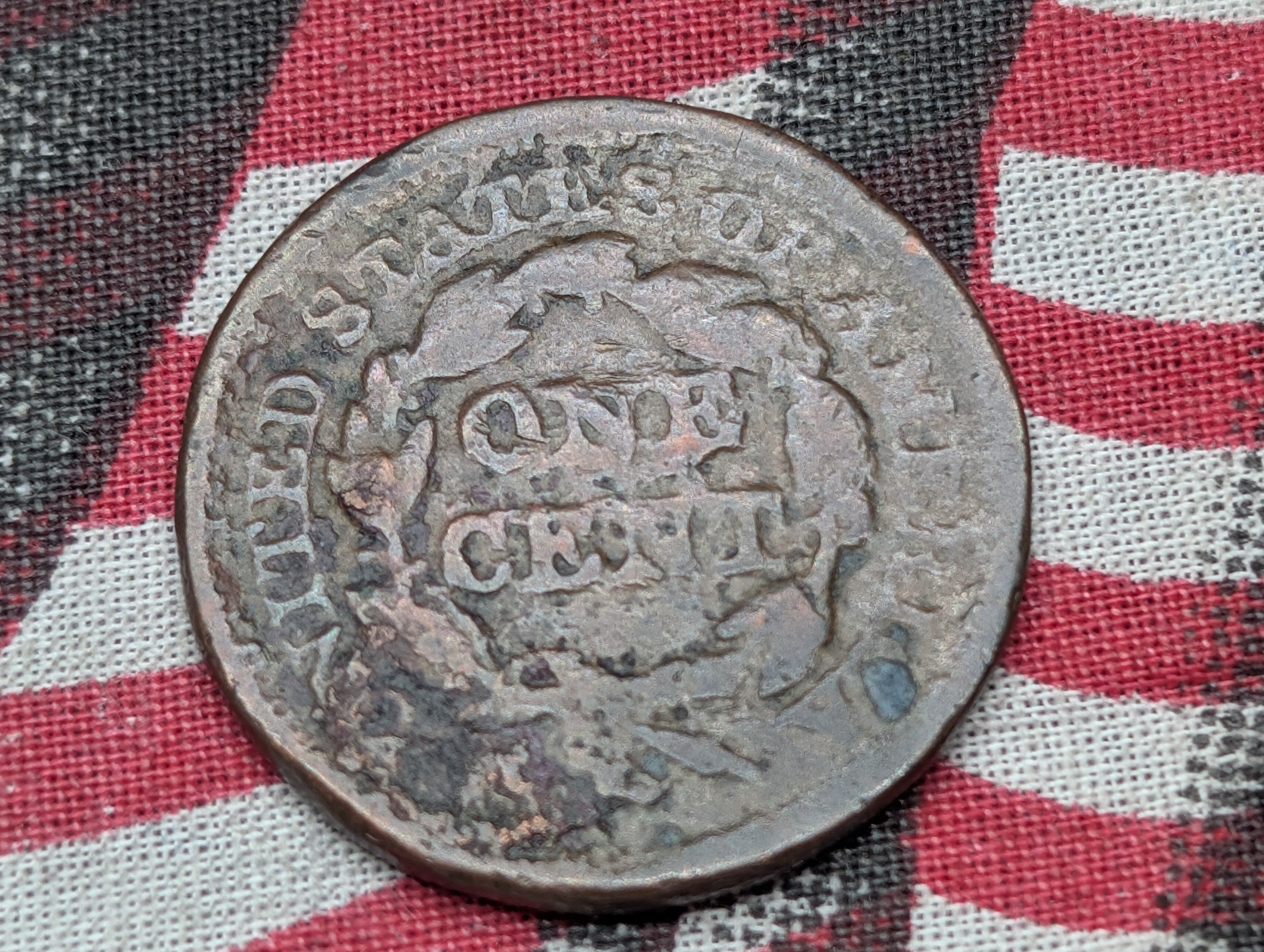 1847 Braided Hair Large Cent,