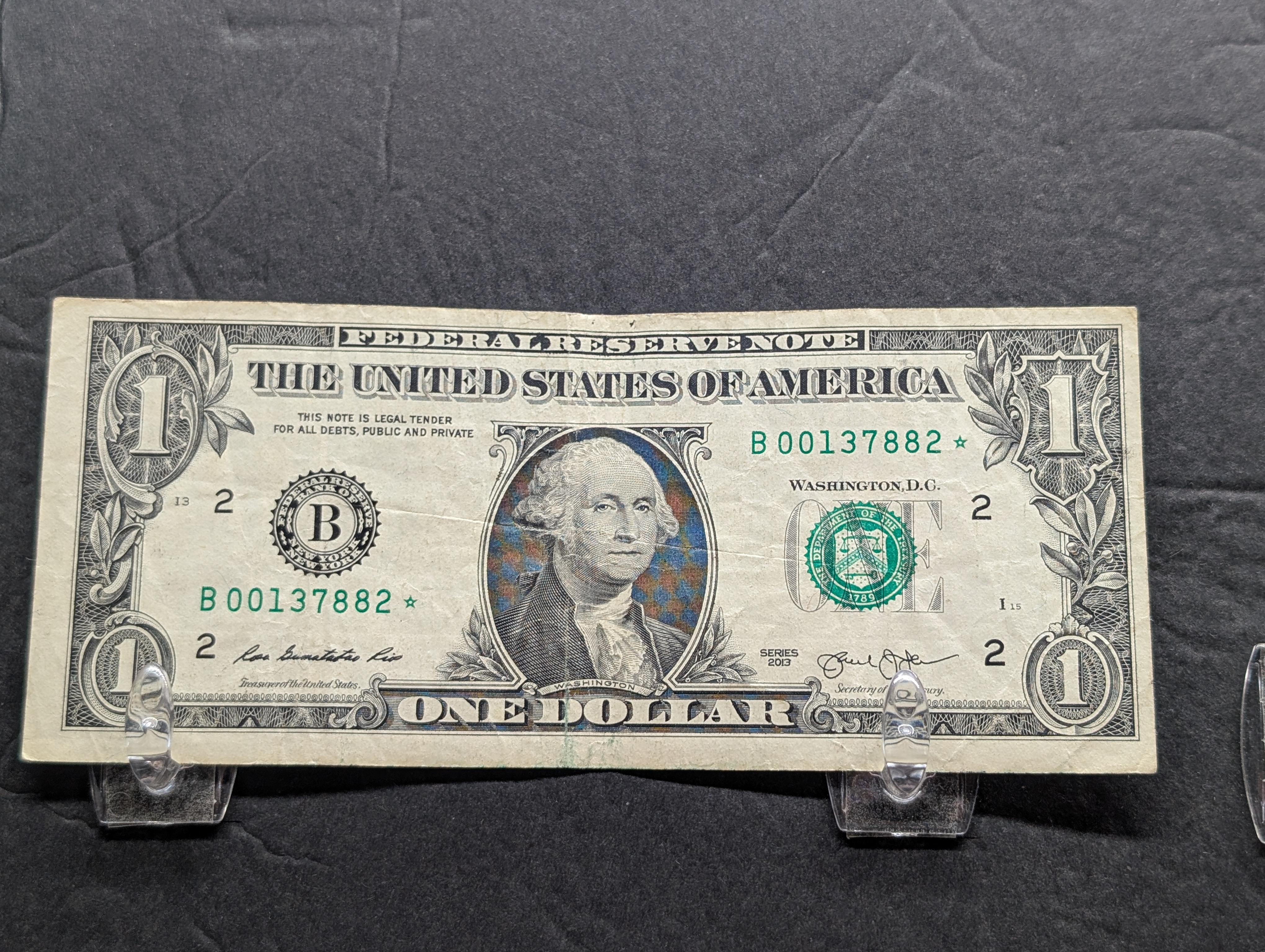 (6) 2013 Series One Dollar Star Replacement Notes, New York