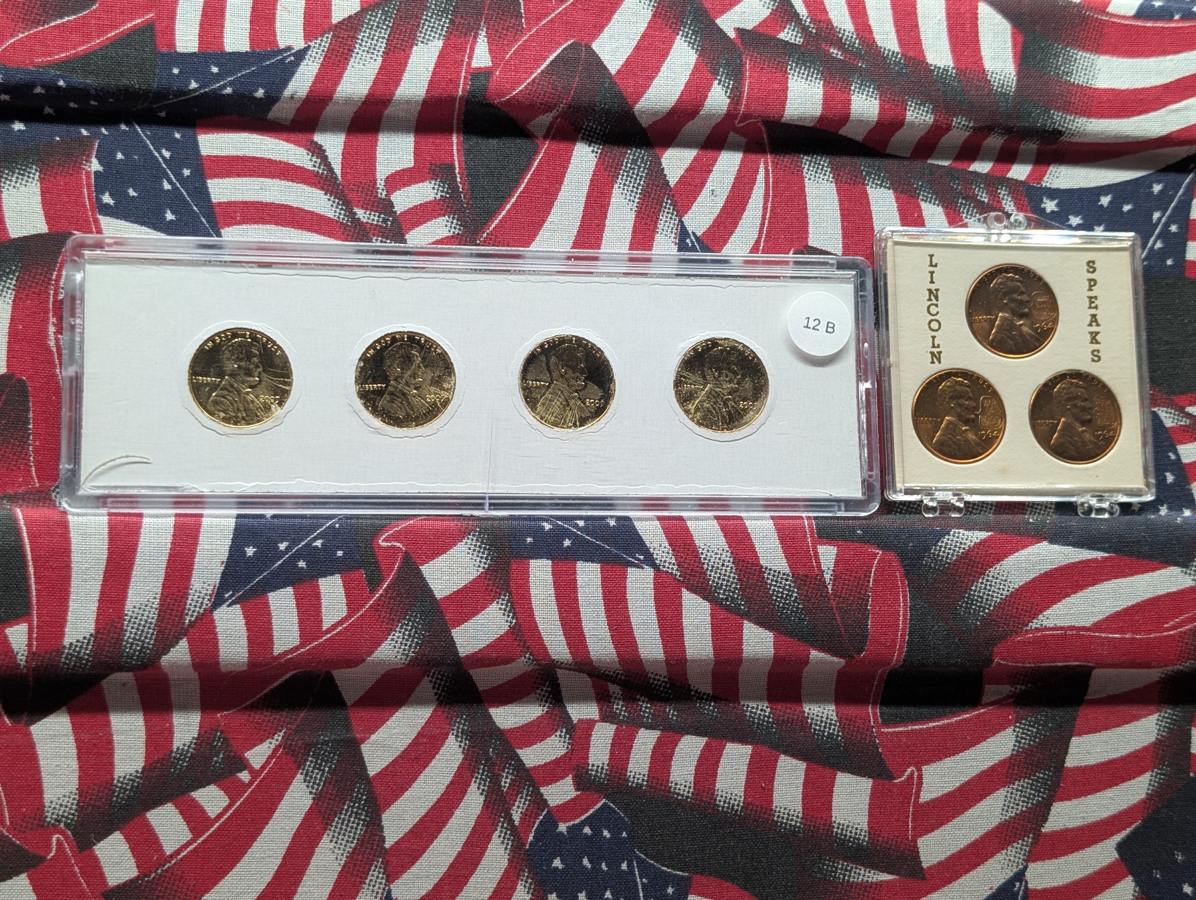 2009 Lincoln Bicentennial Cents Set & 1964 Lincoln Speaks Counterstamped Memorial Cents Set
