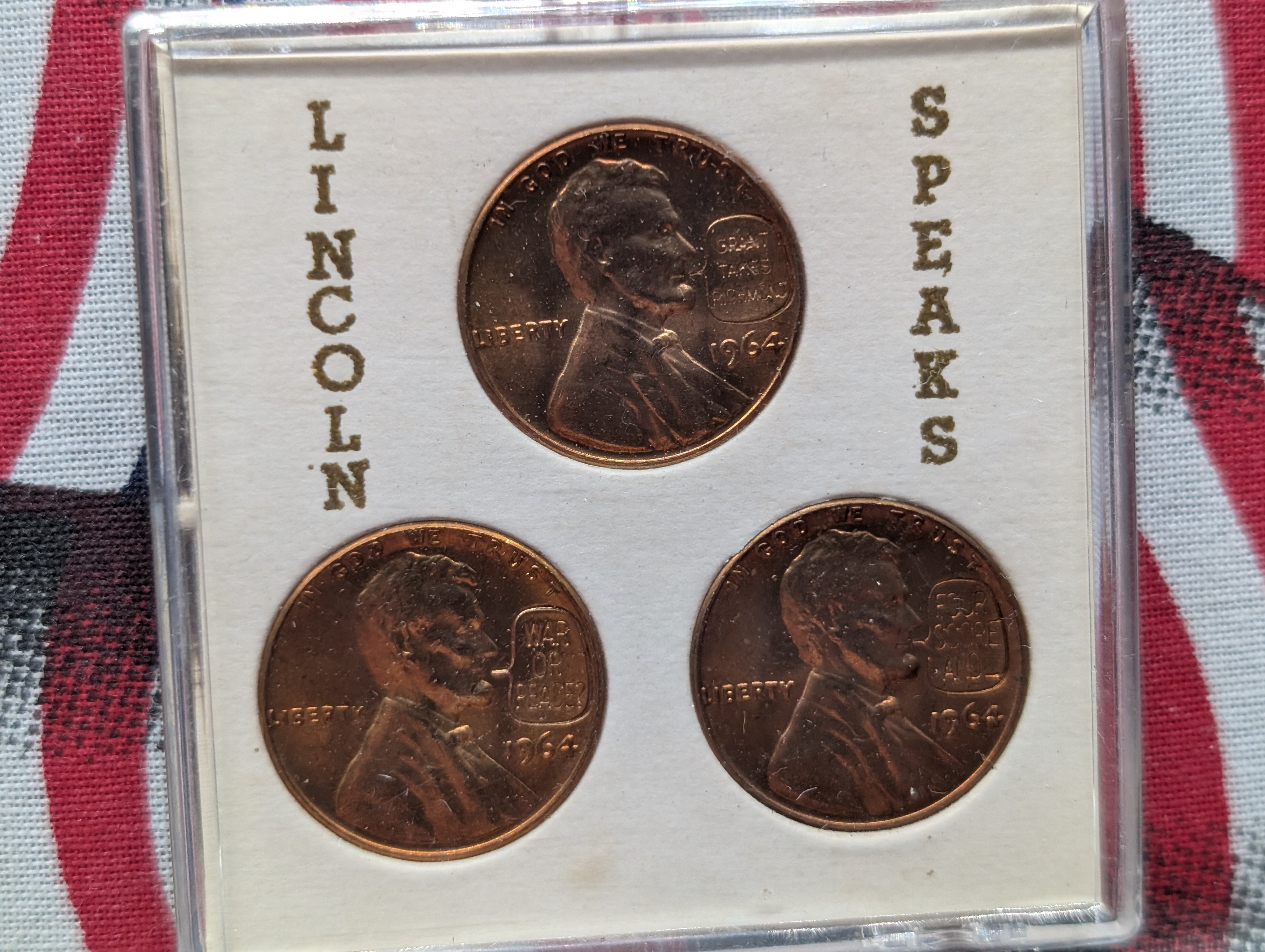 2009 Lincoln Bicentennial Cents Set & 1964 Lincoln Speaks Counterstamped Memorial Cents Set