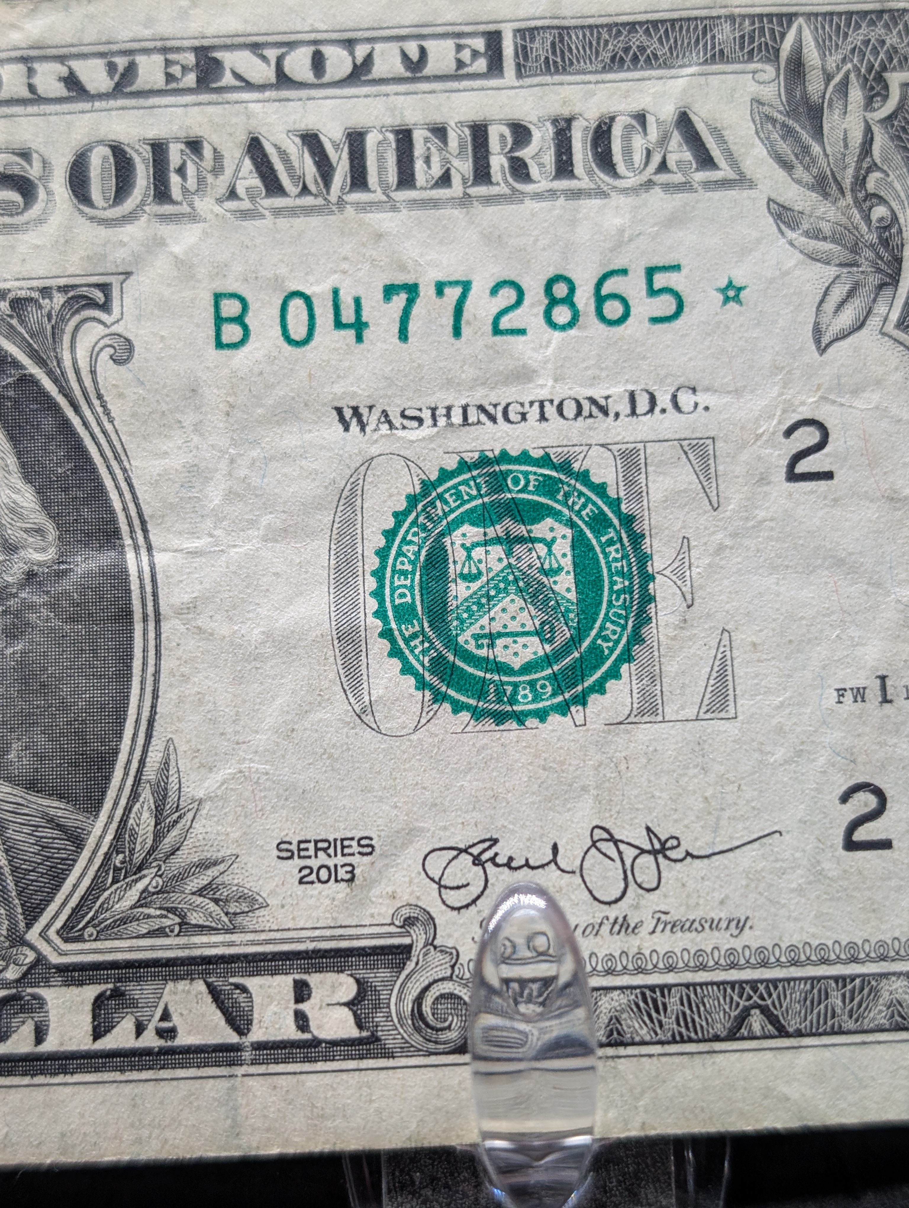 (6) 2013 Series One Dollar Star Replacement Notes, New York