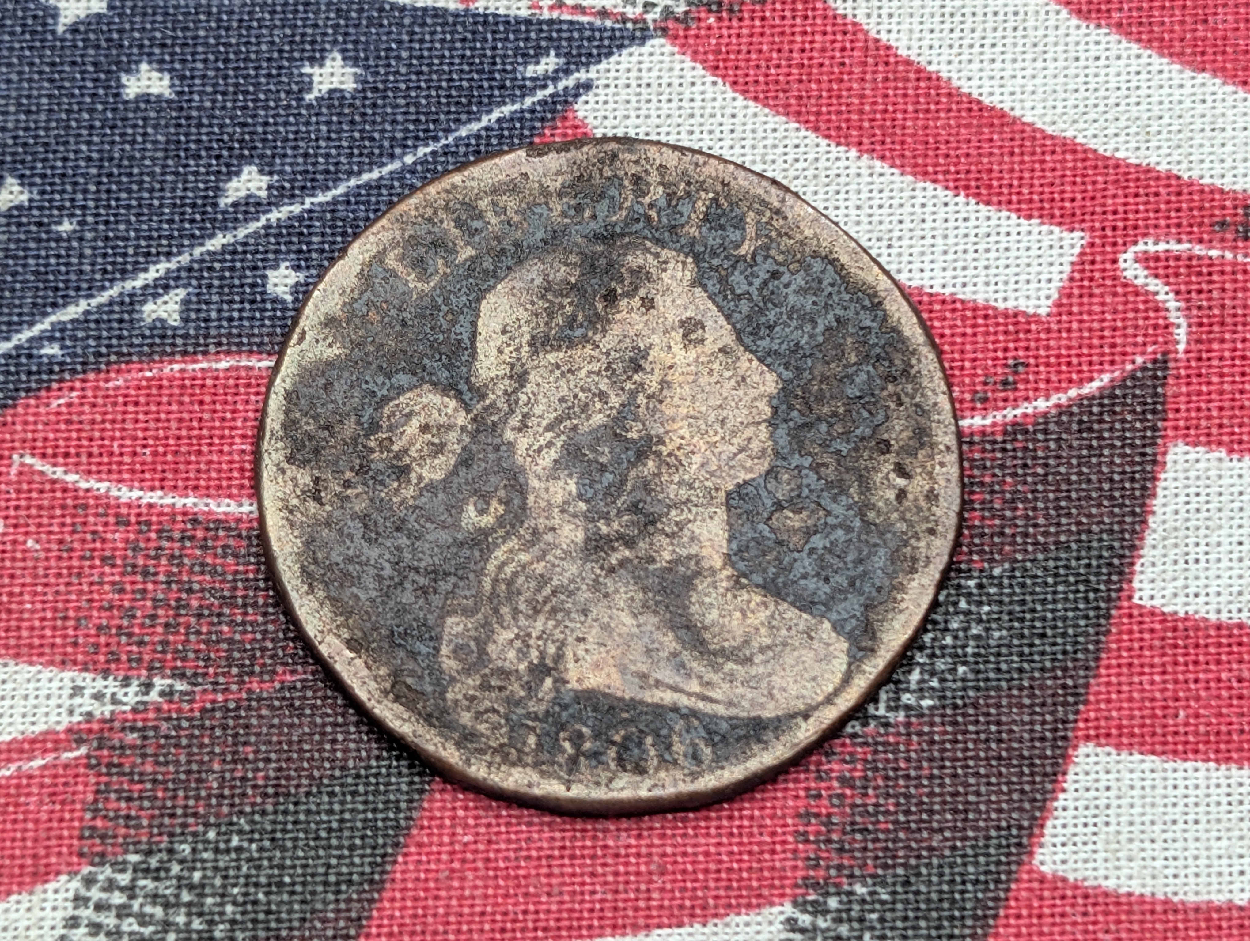 1806 Liberty Draped Bust Large Cent - Semi Key Date - 348,000 Minted