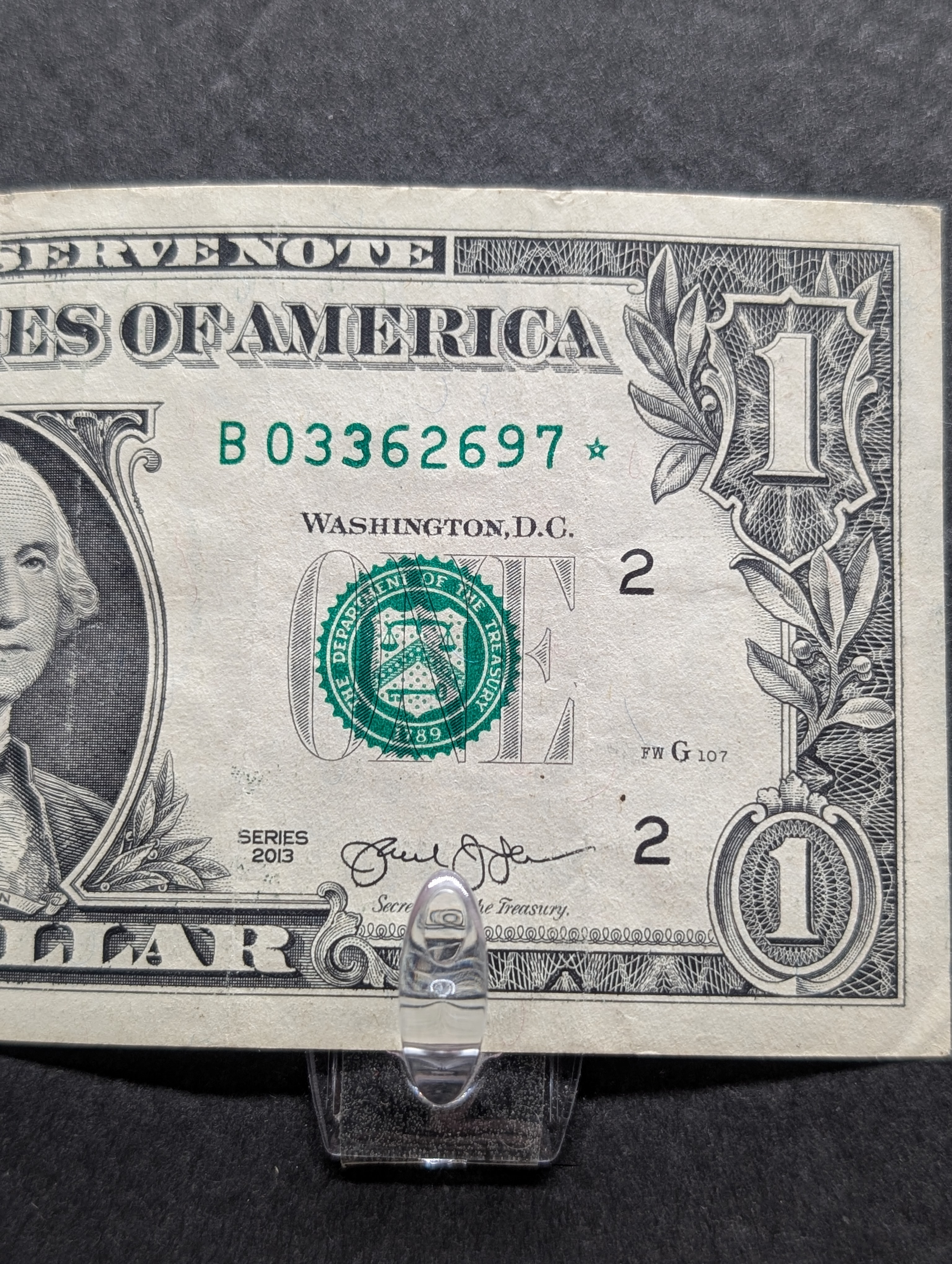 (5) 2013 Series One Dollar Star Replacement Notes, New York